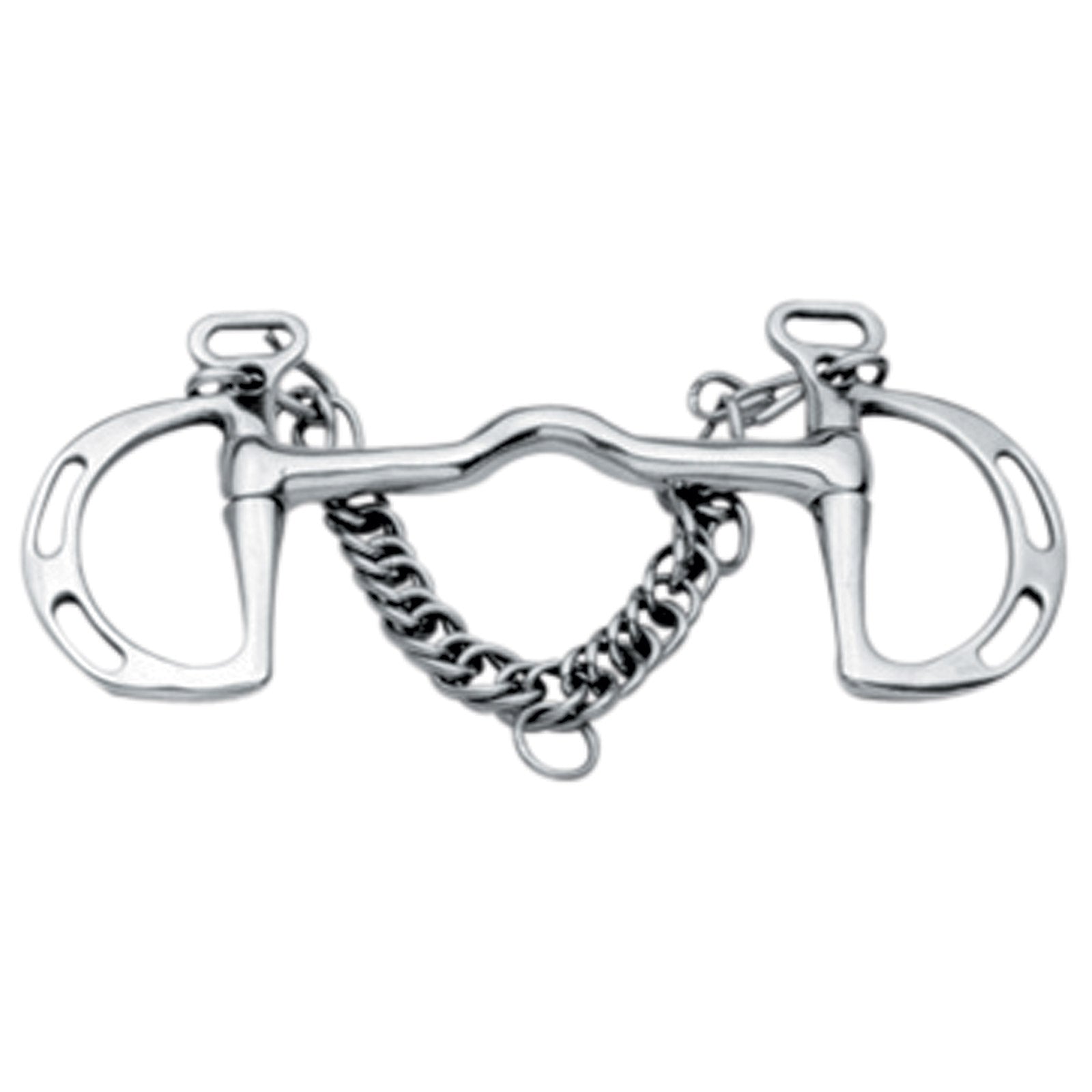 Korsteel Stainless Steel Cambridge Slotted Ring kimblewick-kuolain Kuolaimet