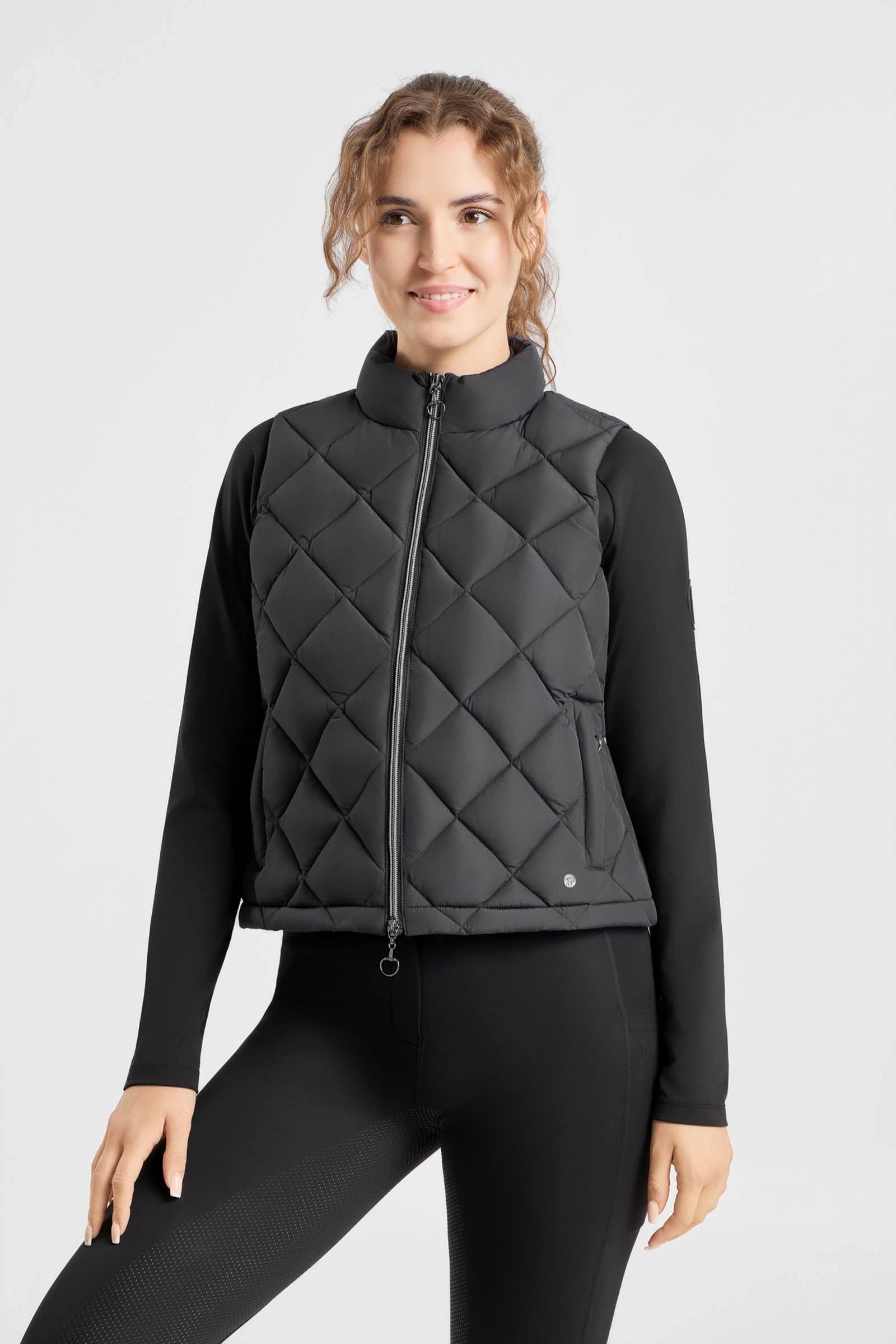 Horze Lynden Women's Cropped Padded Vest Women’s Riding Clothing