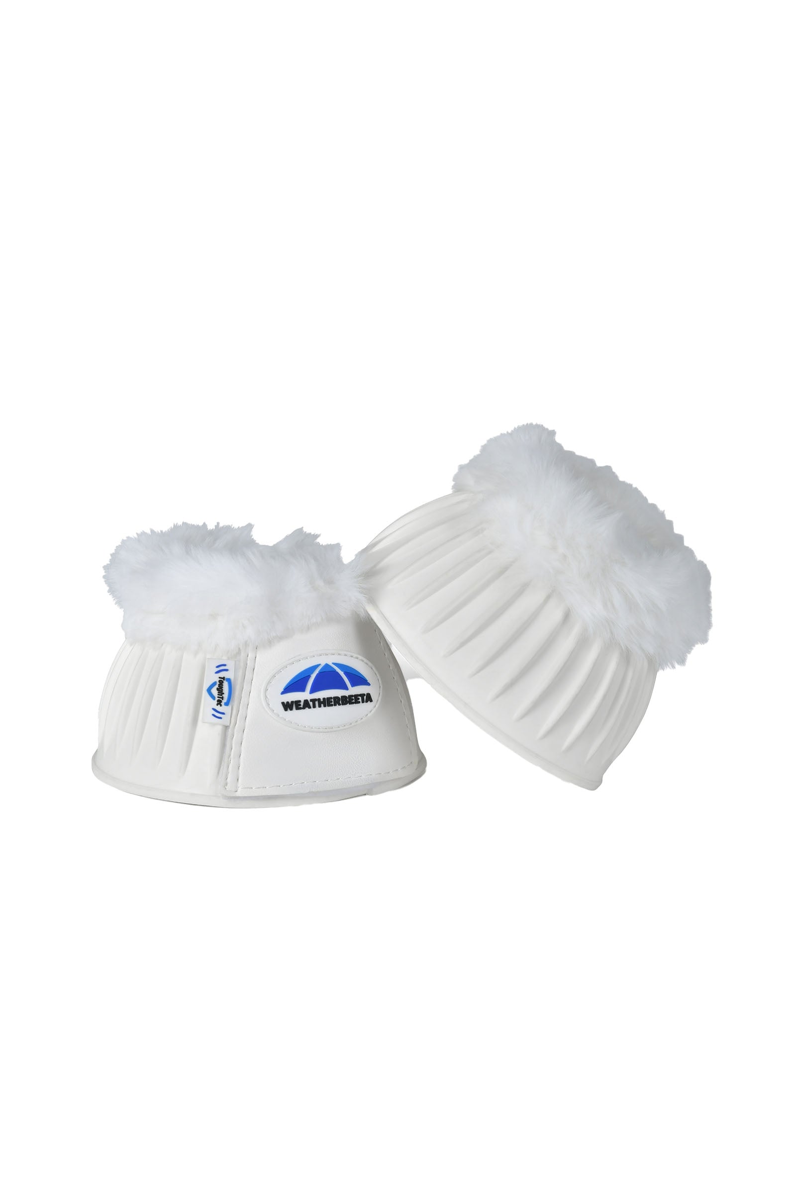 Weatherbeeta Tough-Tec Prime Fleece Trim Rubber Bell Boots Leg Protection & Hoof Protection for Horses