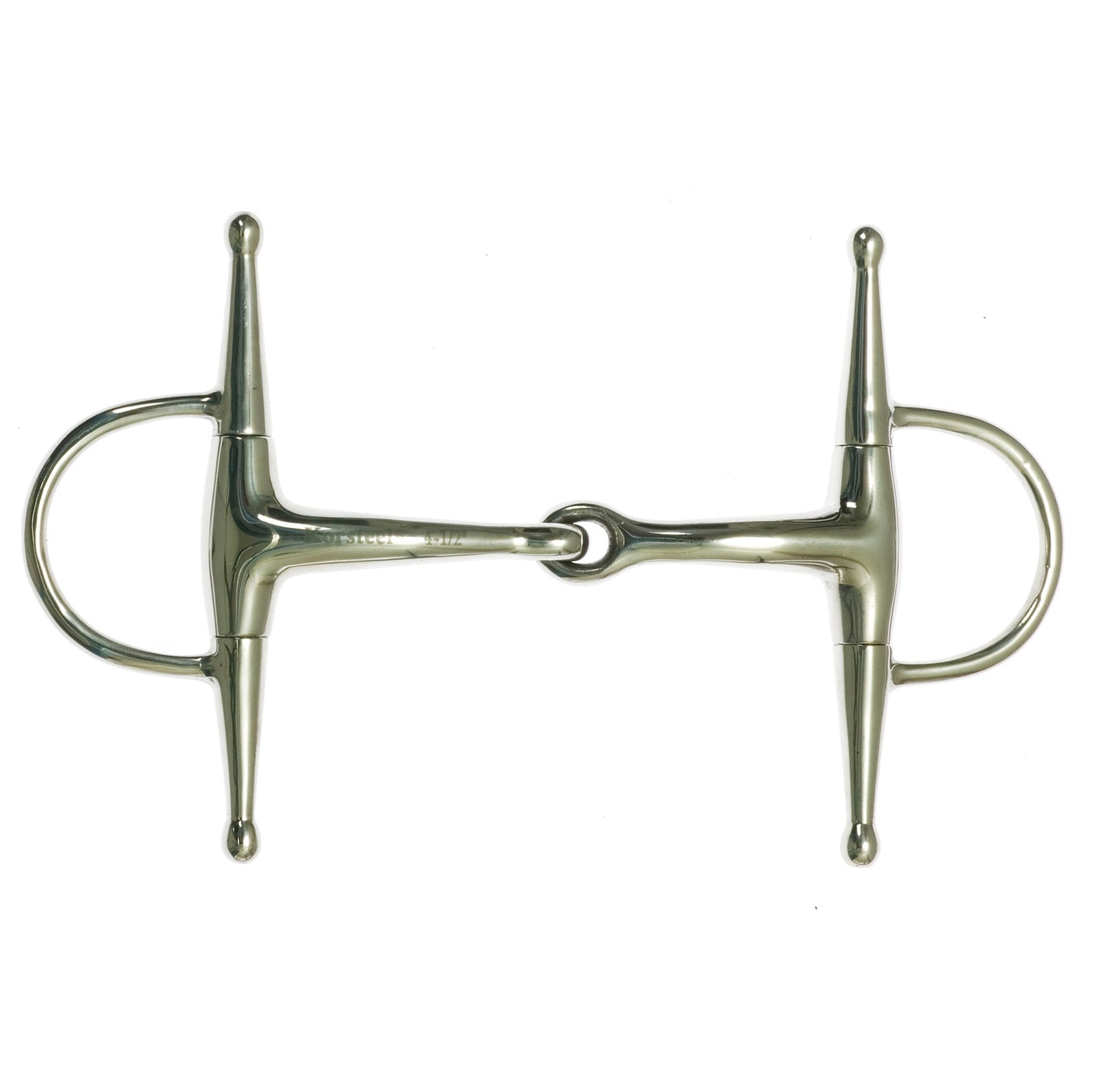 Korsteel Stainless Steel Jointed Full Cheek Snaffle Bit Kuolaimet