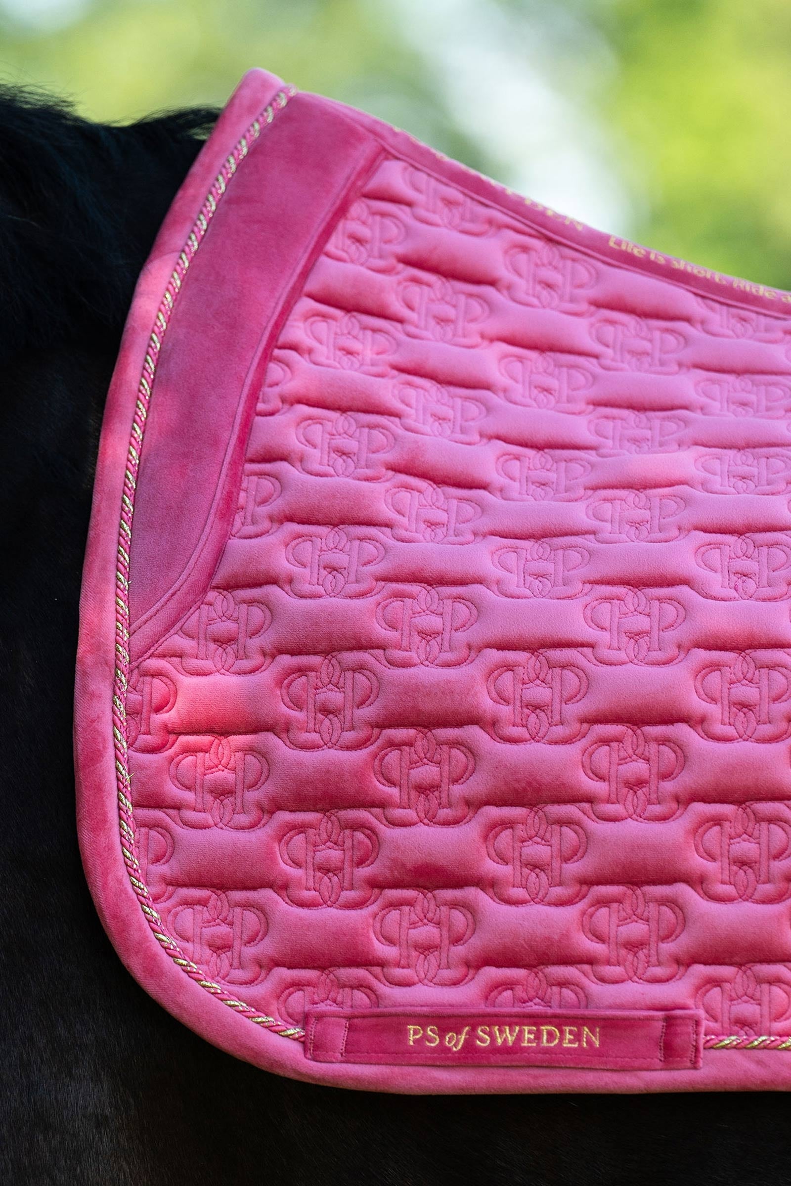 PS of Sweden Saddle Pad Velvet Monogram Dressage Saddle Pads