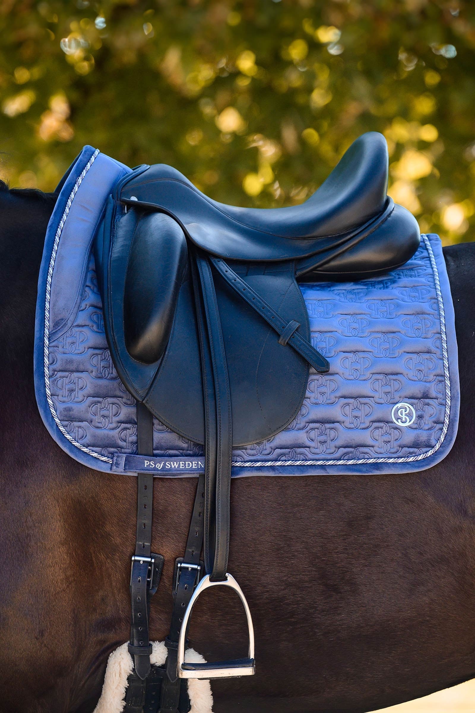 PS of Sweden Saddle Pad Velvet Monogram Dressage Saddle Pads