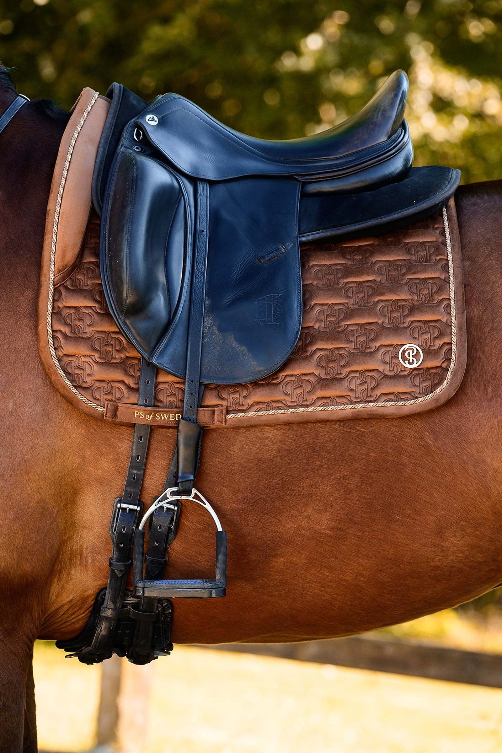 PS of Sweden Saddle Pad Velvet Monogram Dressage Saddle Pads