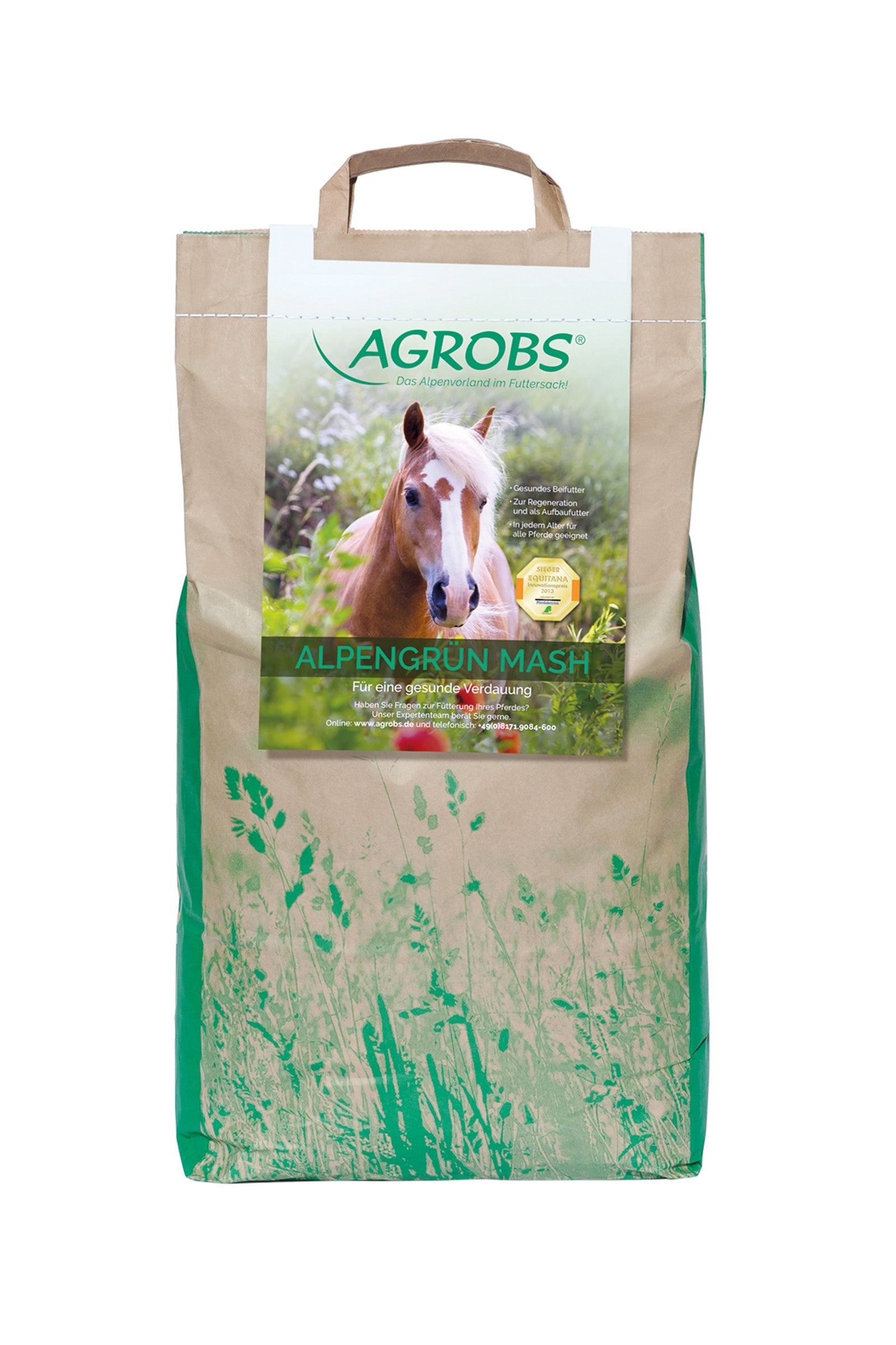 Agrobs Alpengrün Mash rehu täyttöpakkaus, 5 kg Horse Feed & Nutrition