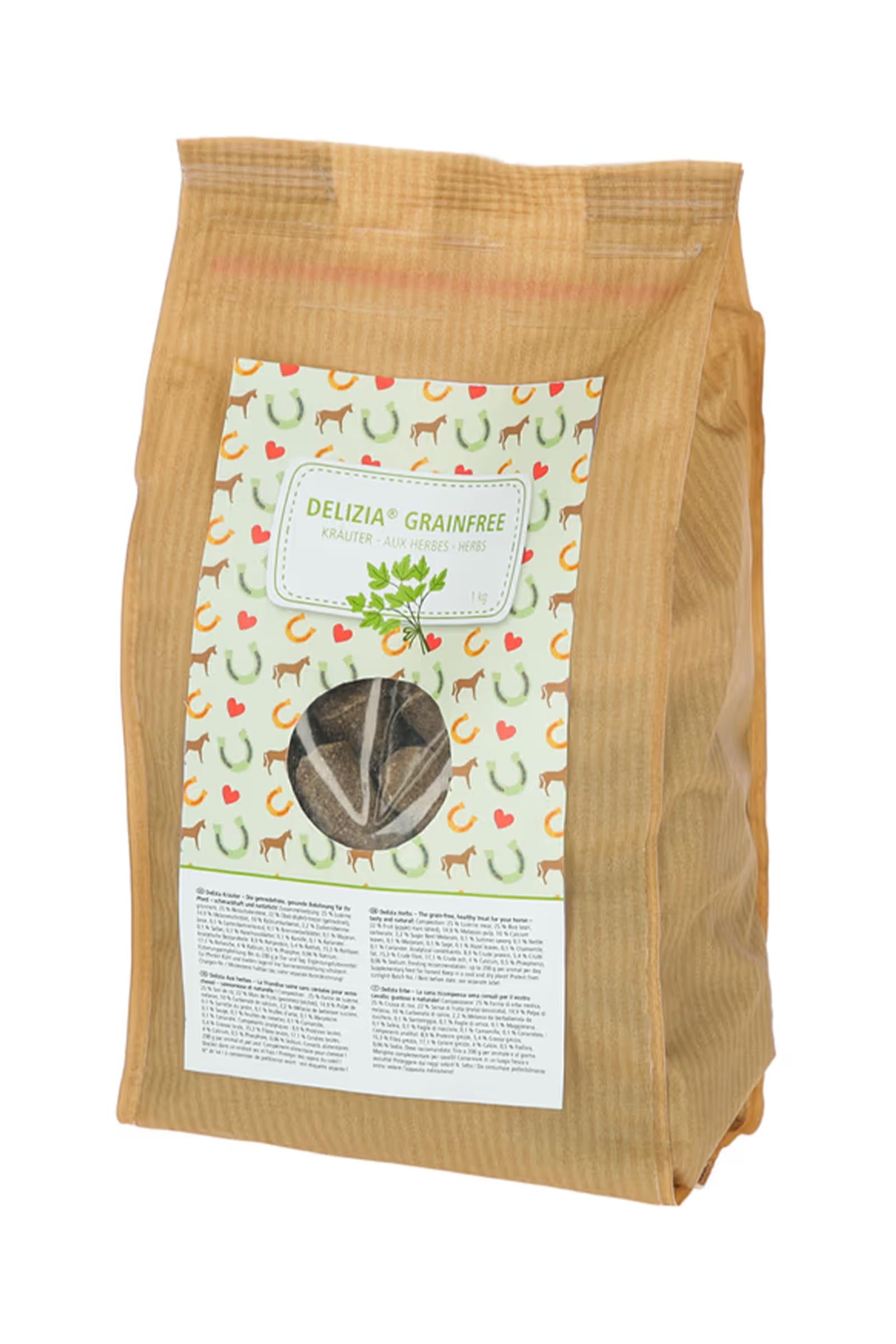 Delizia Viljattomat herkut, 1 kg Horse Feed & Nutrition