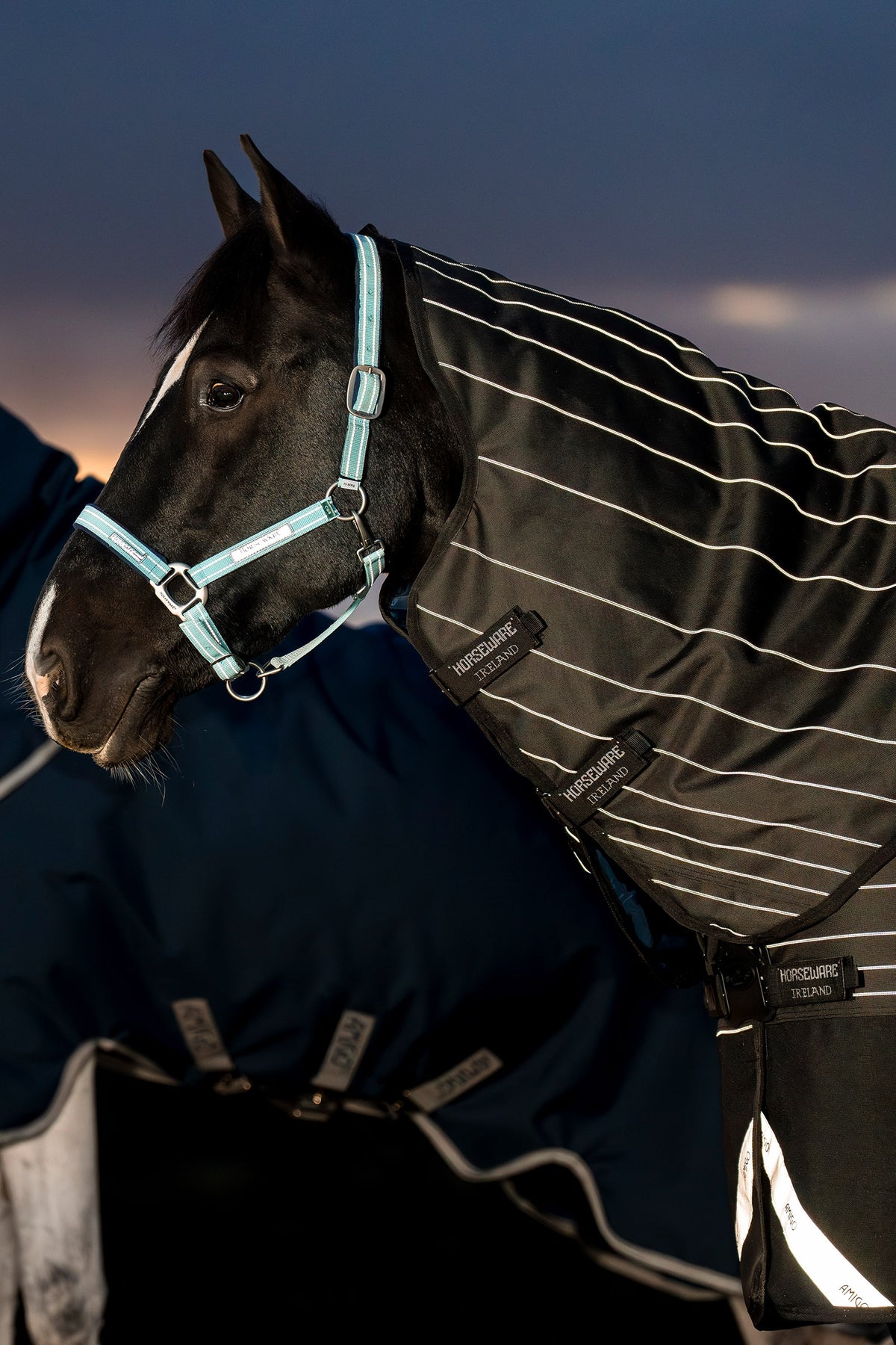 Horseware Amigo 1200D FieldSafe Reflectech Plus Turnout With Detachable Neck, 0 g Horse Rugs