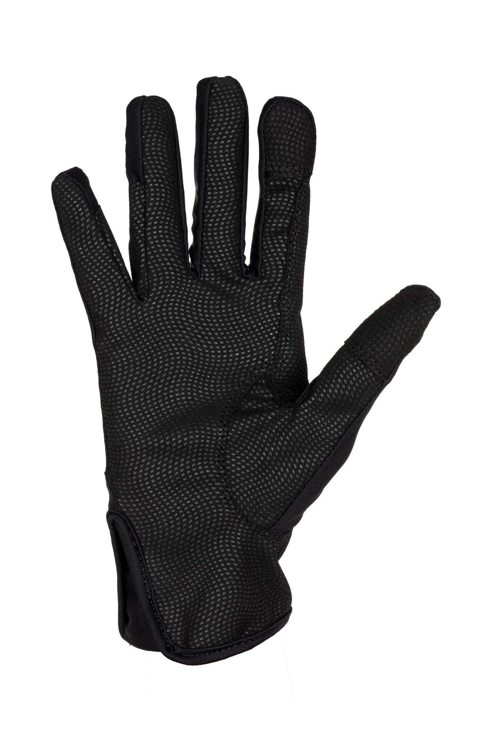 Equestro Women's Gloves in Special Elastane Fabric With Logo Riding Gloves