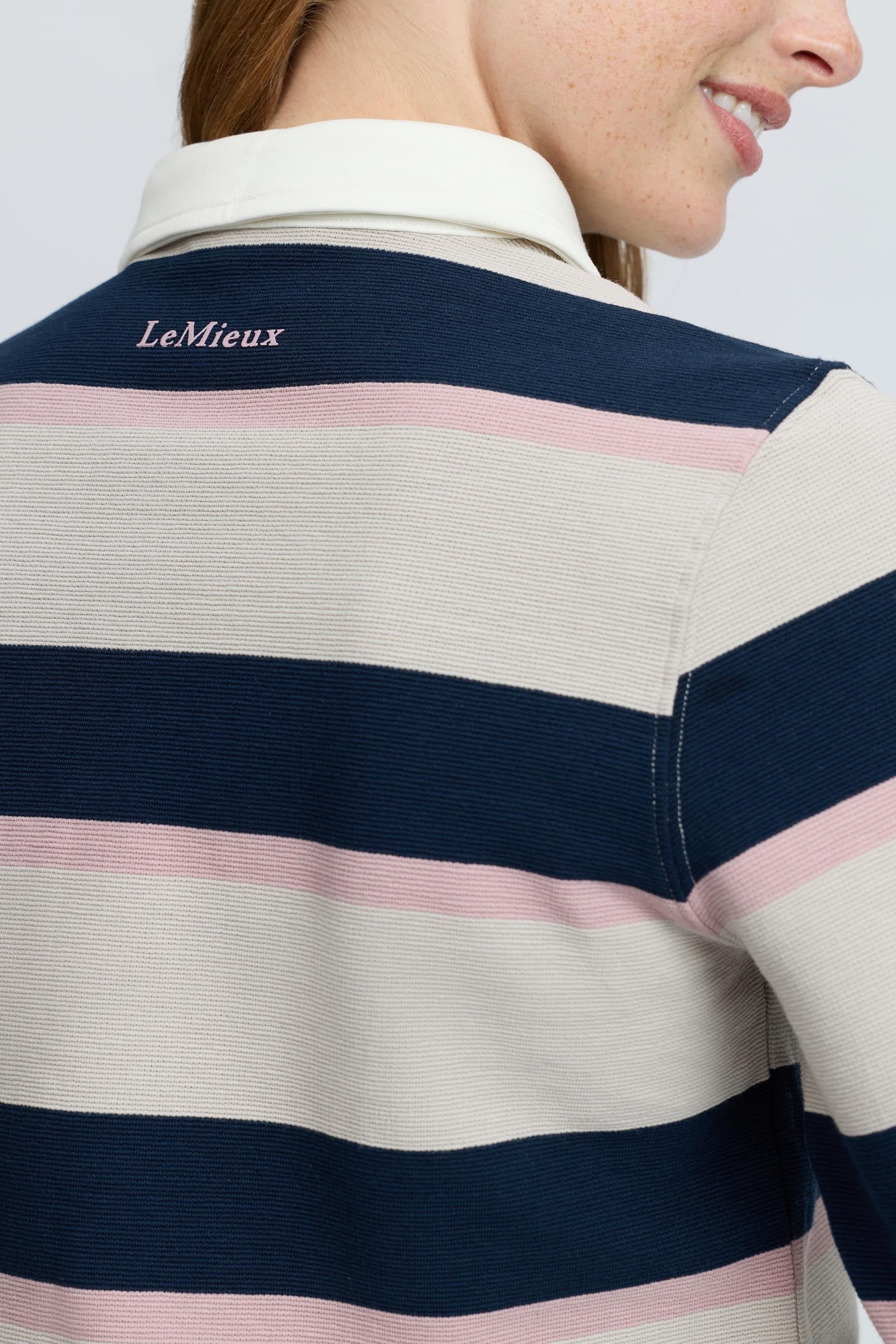 LeMieux Sloane Women´s Stripe Rugby Shirt Women’s Riding Clothing