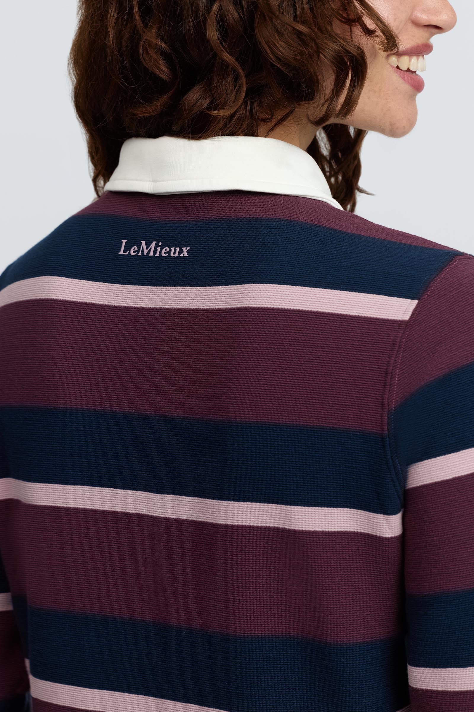 LeMieux Sloane Women´s Stripe Rugby Shirt Women’s Riding Clothing