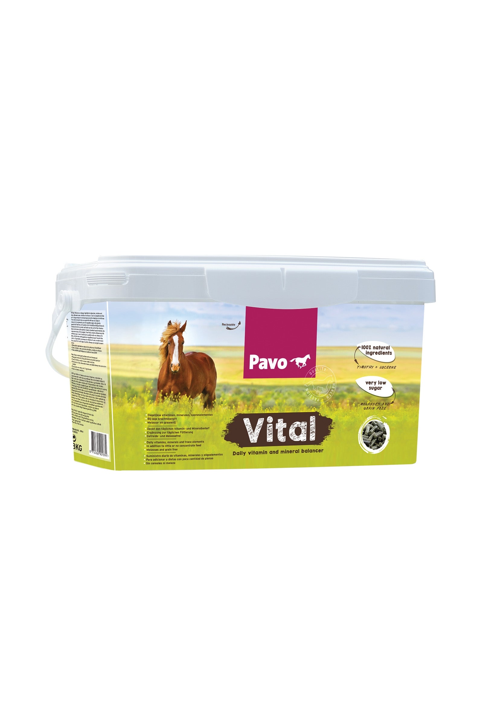Pavo Vital vitamiini- ja kivennäislisä, 8 kg Horse Feed & Nutrition