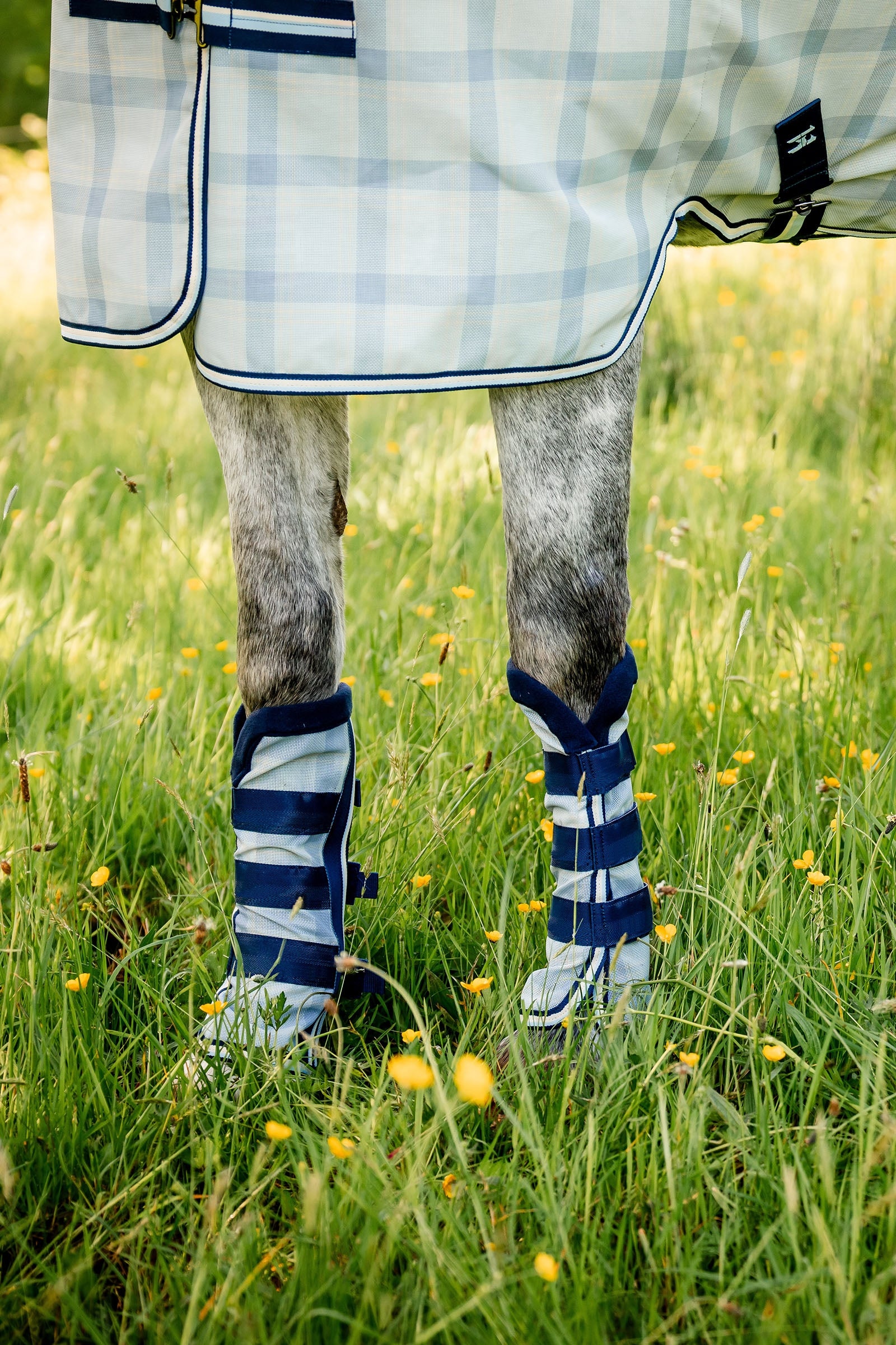 Horseware Newmarket Fly Boots - set of 2 Leg Protection & Hoof Protection for Horses
