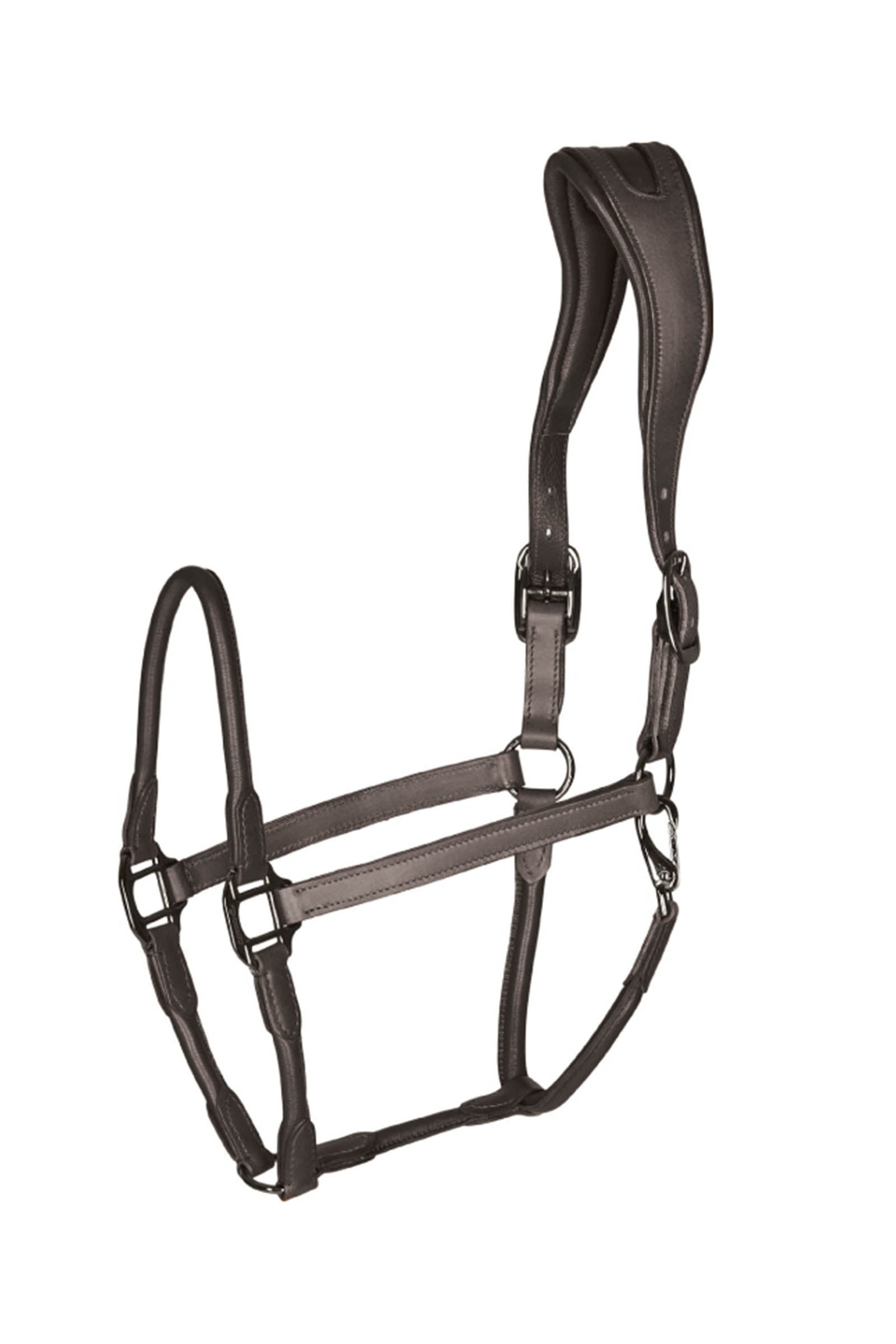 Catago leather halter with round-stitched noseband Riimut & riimunnarut