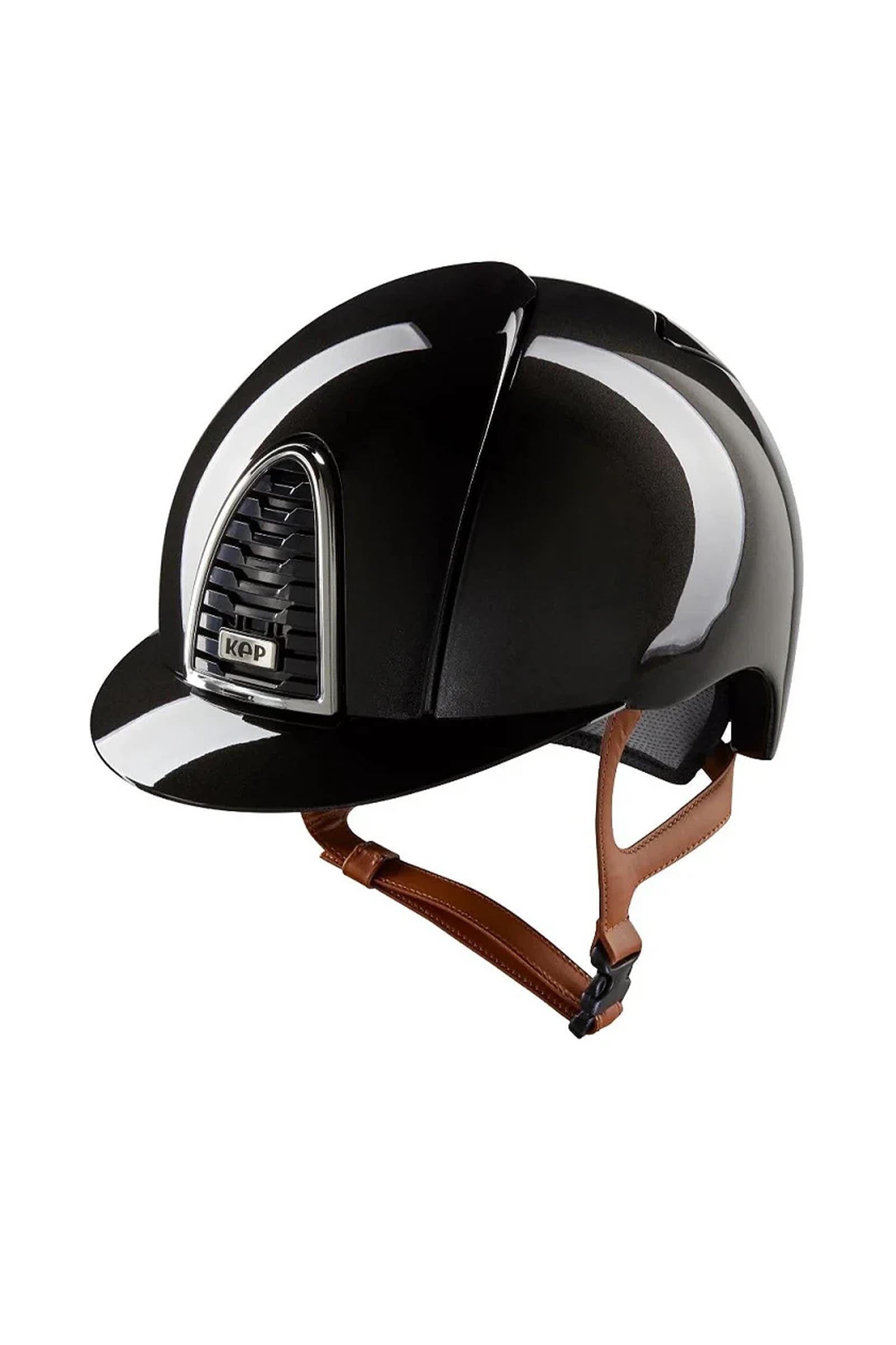 KEP Helmets KEP Cromo 2.0 Shine/Beige Riding Helmet With Extra Visor, App Compatible Safety Equipment