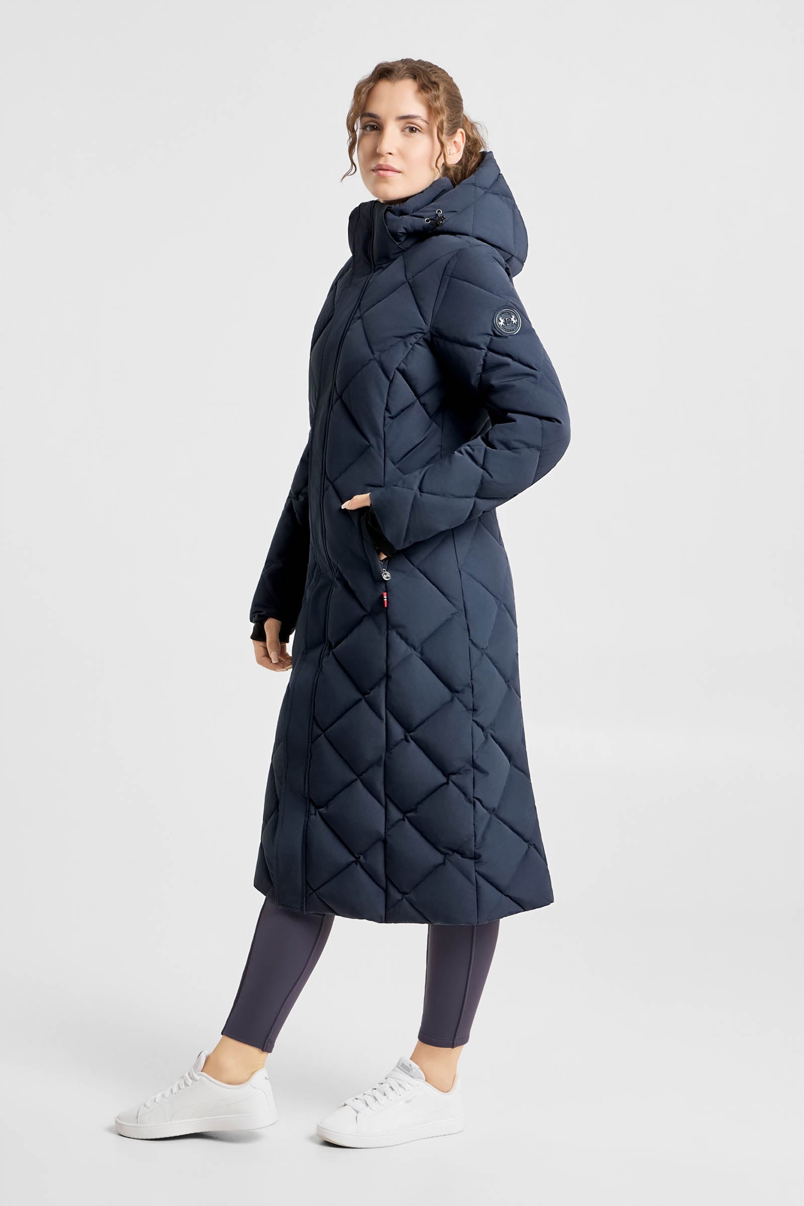 B Vertigo Gem Waxy Women's Padded Long Coat Women’s Riding Clothing