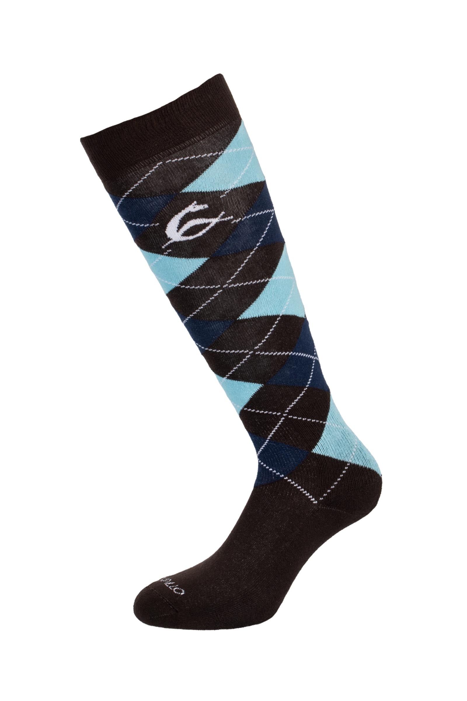 Acavallo Diamond Pattern Cotton Socks Socks