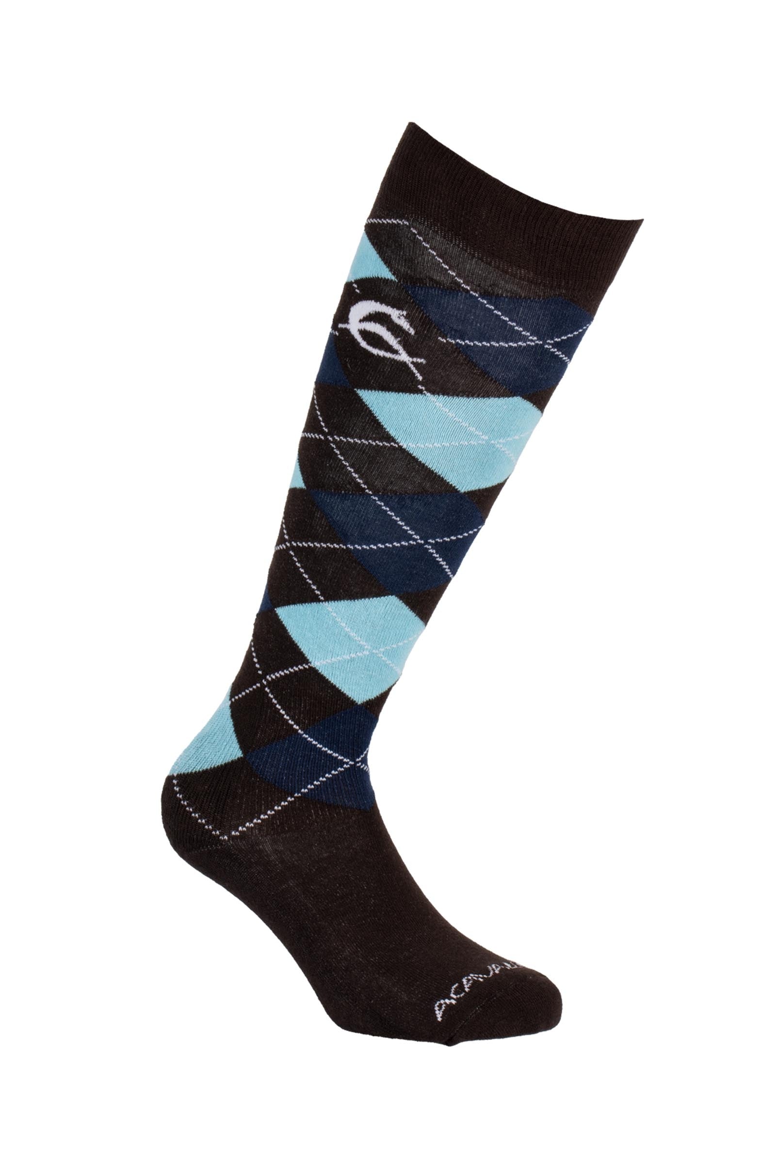 Acavallo Diamond Pattern Cotton Socks Socks