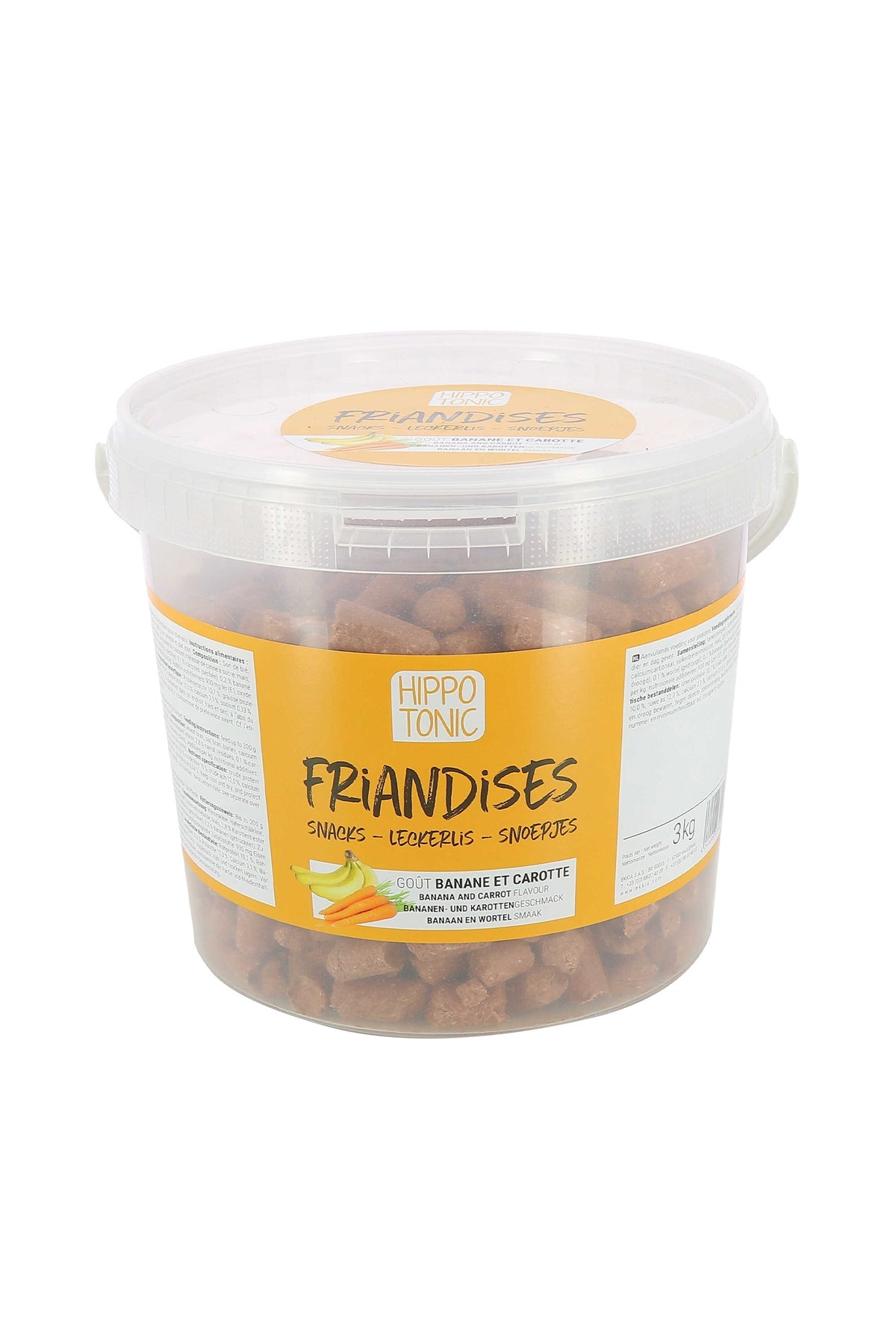 HIPPOTONIC Treats Banana and Carrot Flavor, 3 kg Horse Feed & Nutrition