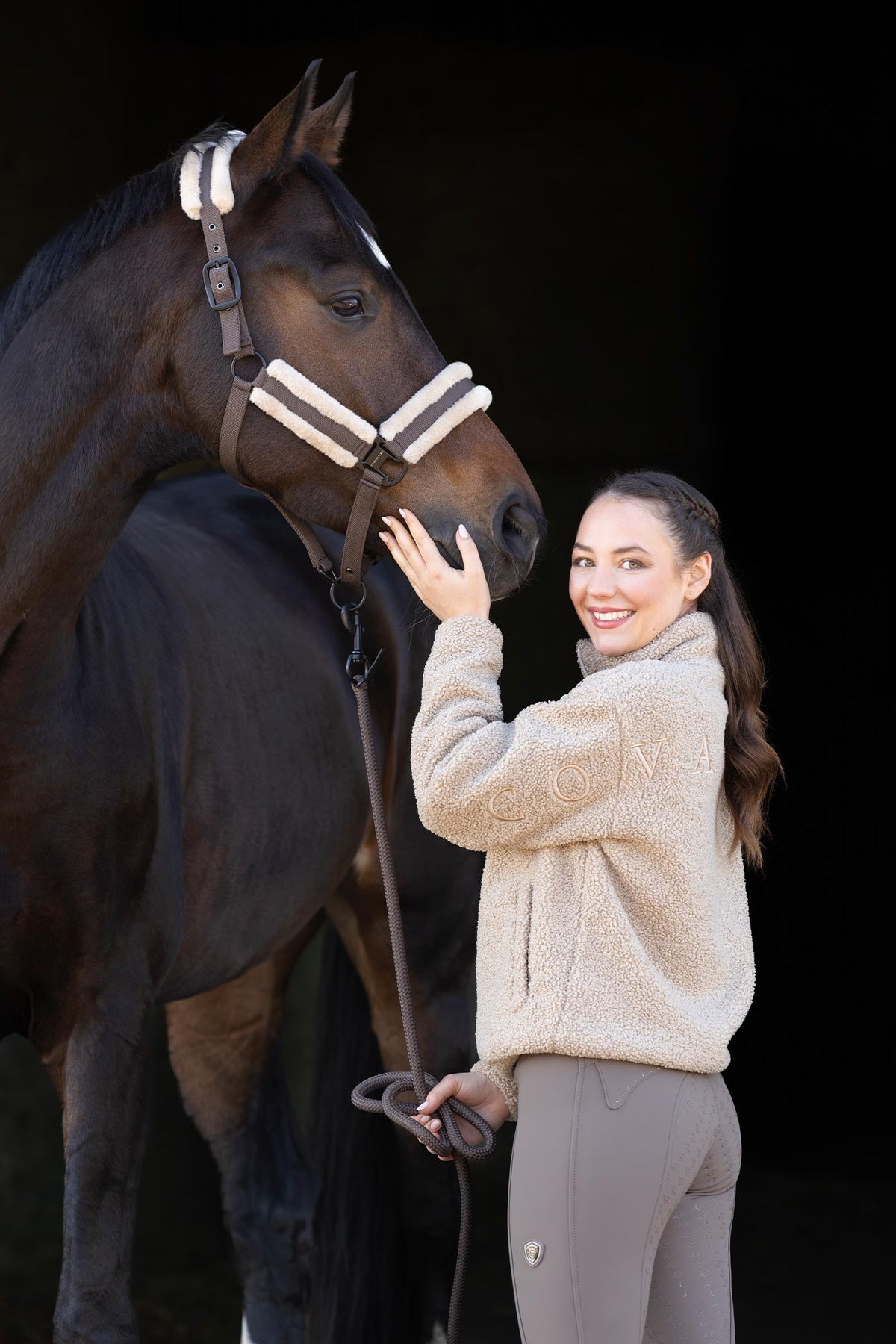 Covalliero FW26 Womens Teddy Sweater Women’s Riding Clothing