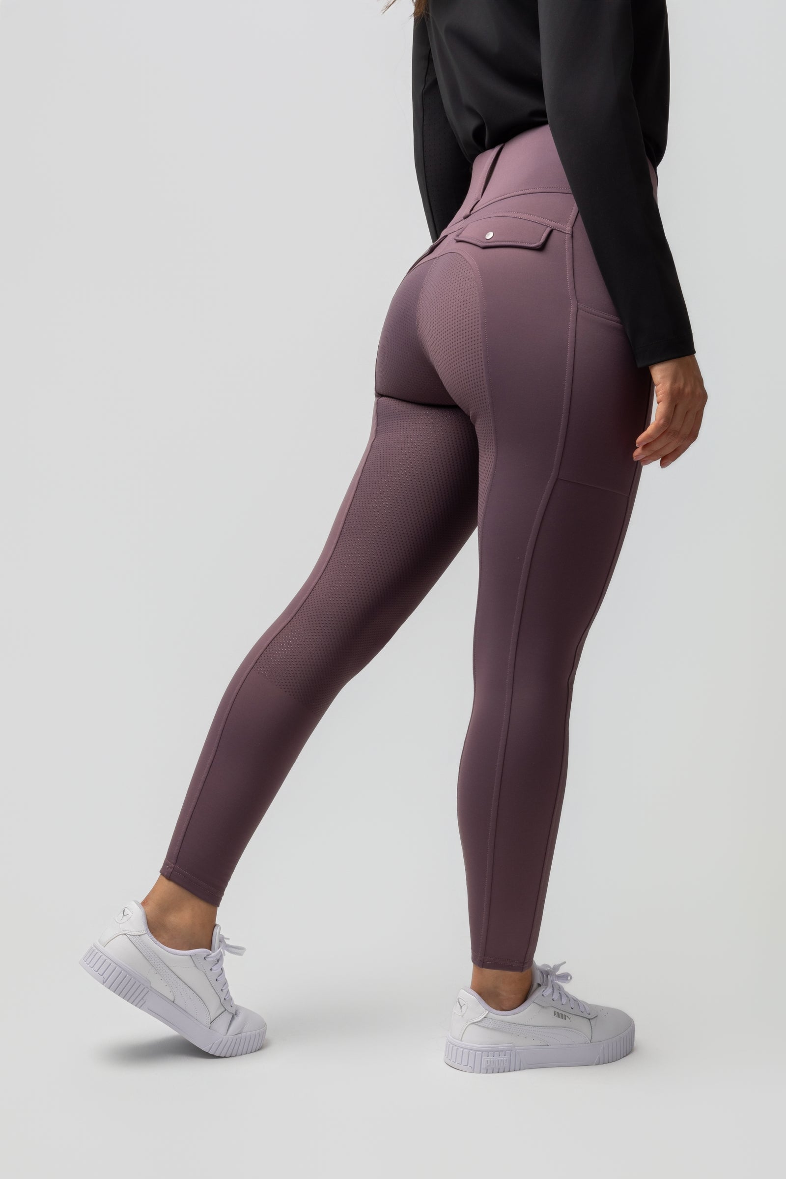 Horze Anya Hybrid Thermotights Fullgripillä Womens Breeches