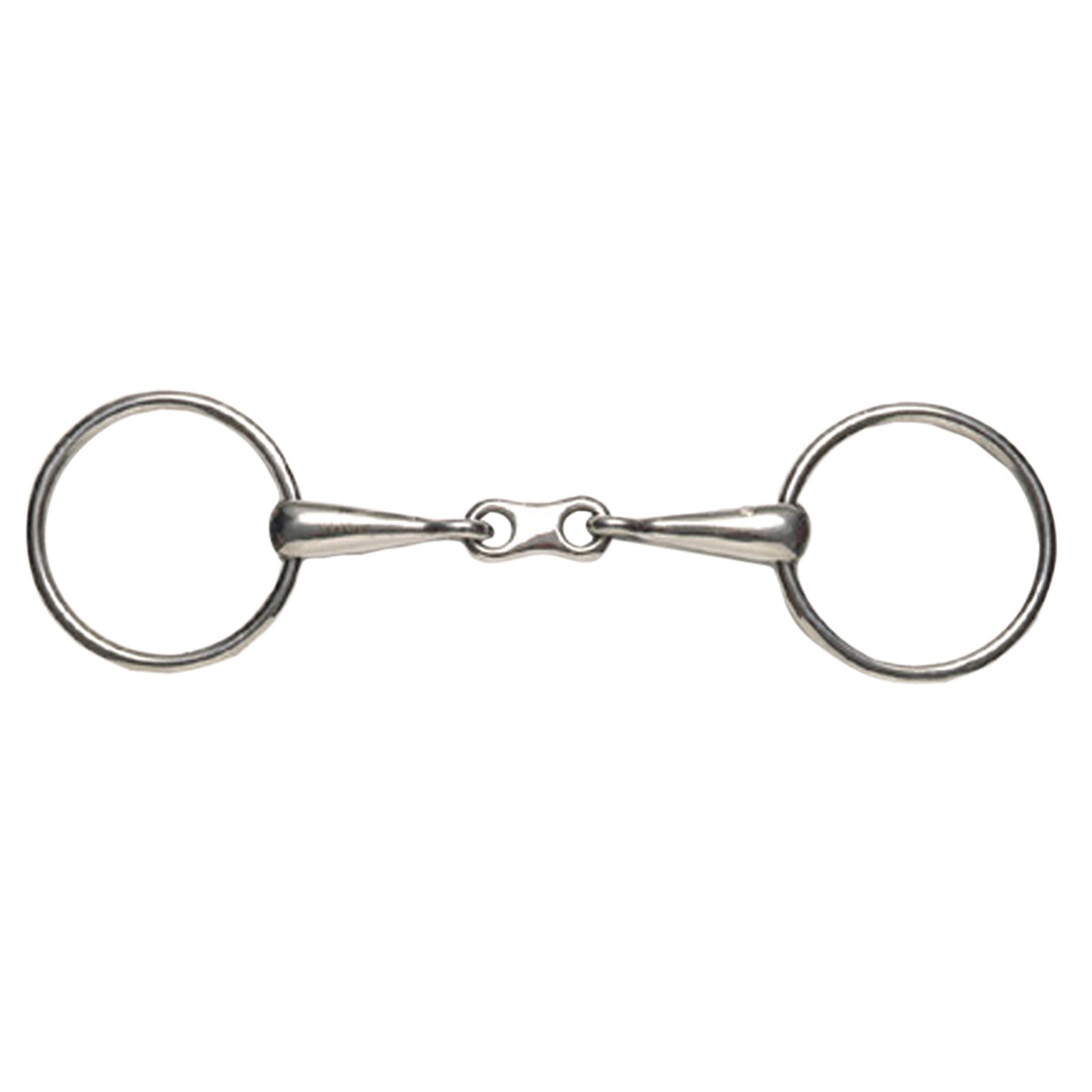 Korsteel Stainless Steel Thin Mouth French Link Loose Ring Snaffle Bit Kuolaimet