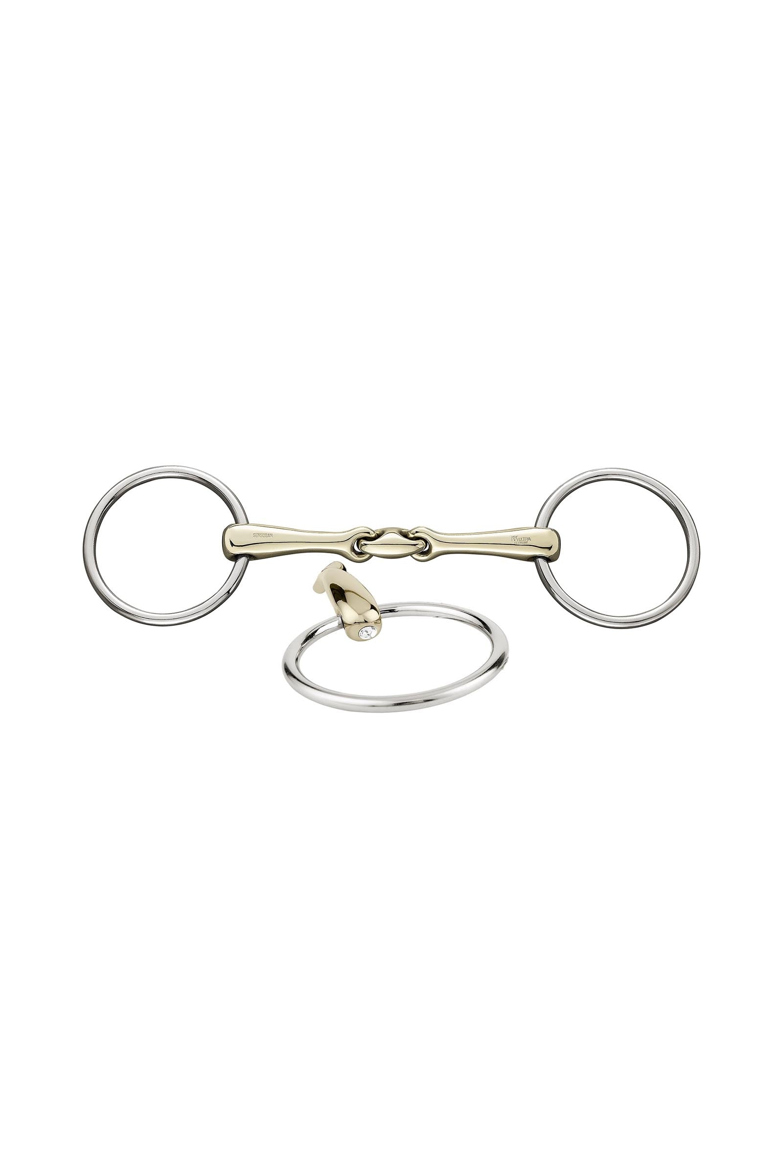 Sprenger KK Ultra Snaffle Bit, Double Jt. 16mm, Sensogan, W. Crystals Horse Bits