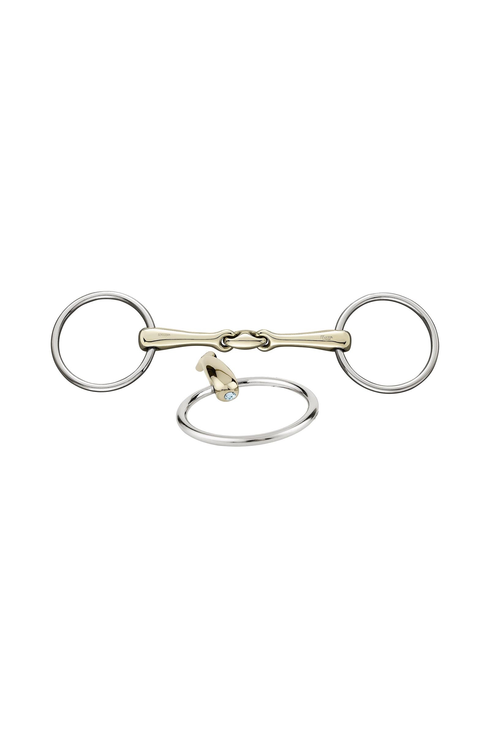 Sprenger KK Ultra Snaffle Bit, Double Jt. 16mm, Sensogan, W. Crystals Horse Bits