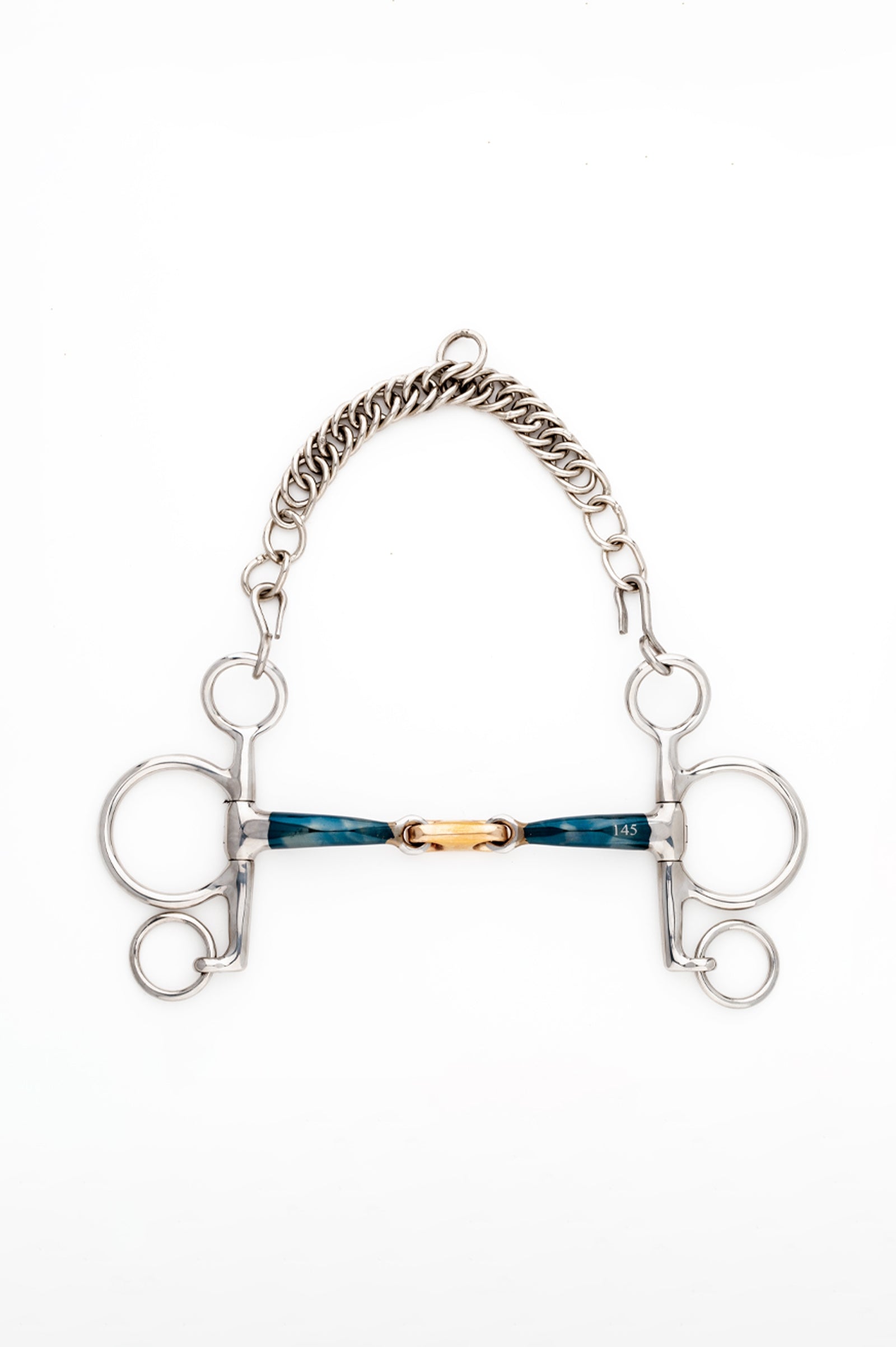 Kavalkade ergonominen pelham-kuolain, kaksinivelinen, lyhyt, 14 mm Kuolaimet
