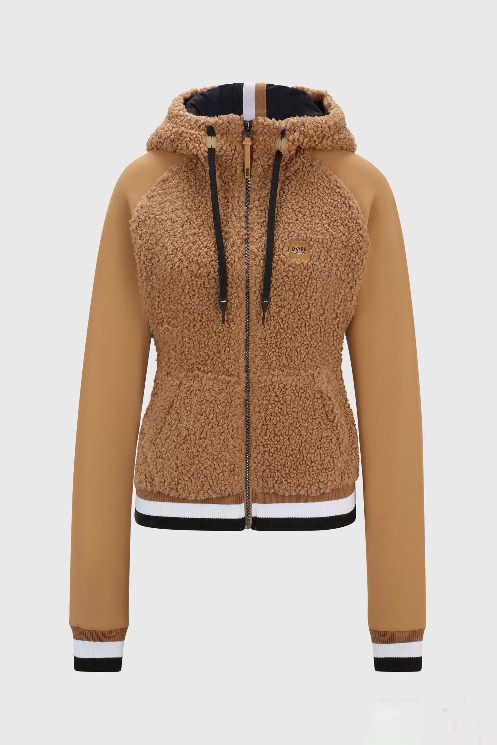 BOSS Equestrian Boss Riva Teddy Hybrid Zip huppari Naisten ratsastusvaatteet