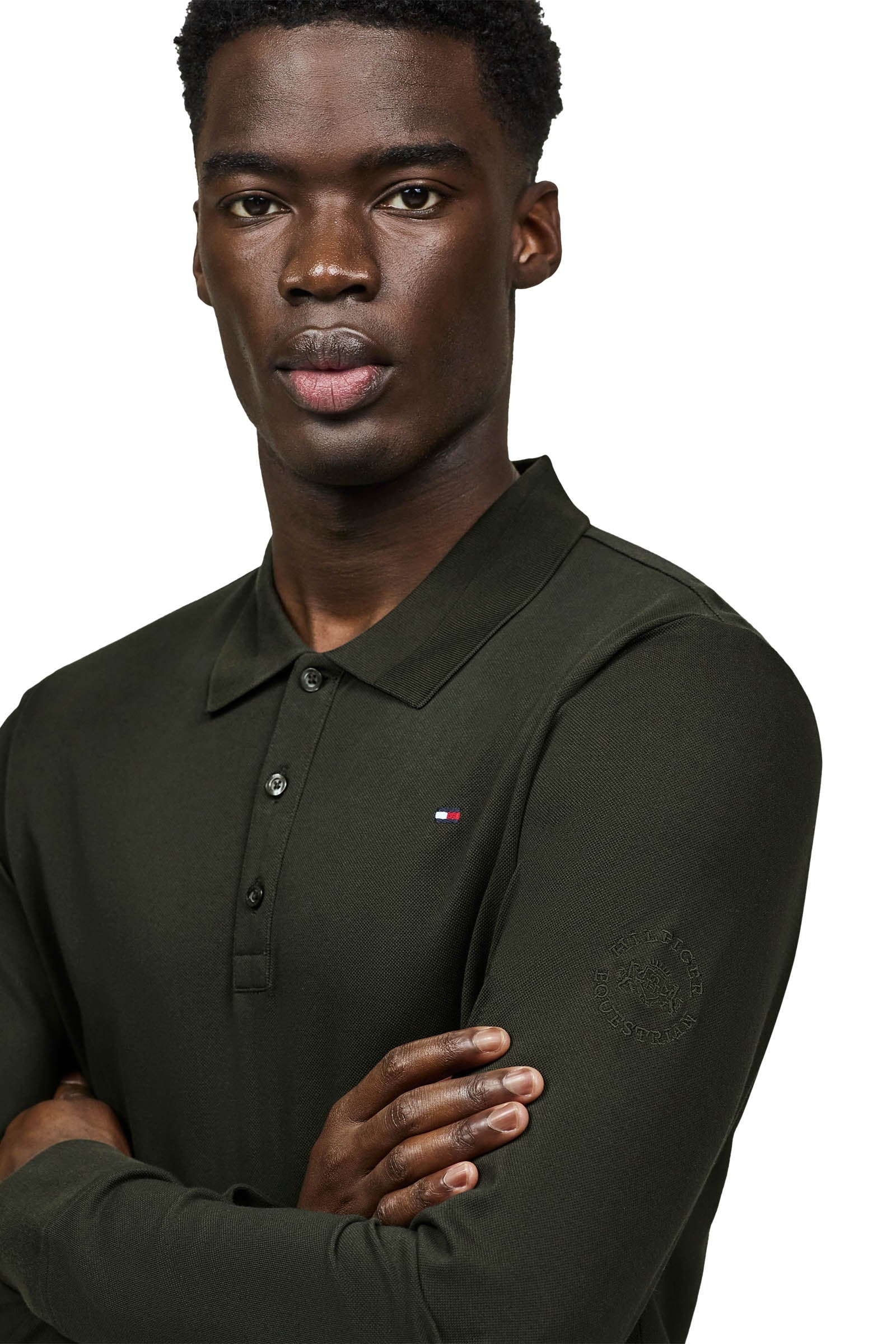 Tommy Hilfiger Equestrian Erwin Long Sleeve Polo Mens Riding Clothing