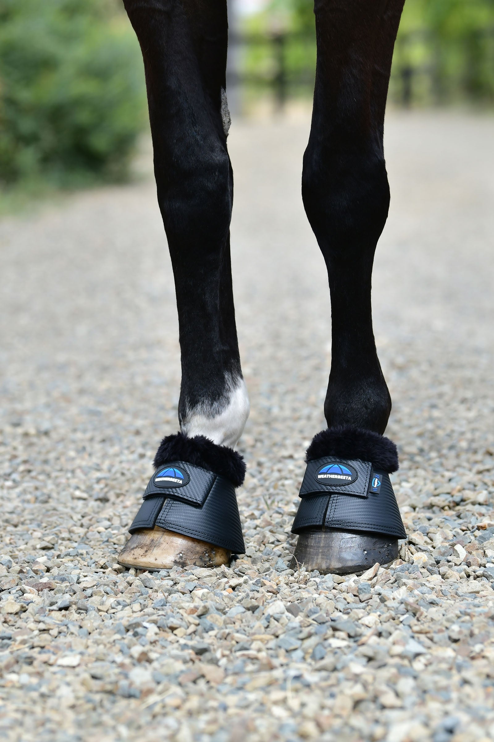 Weatherbeeta Tough-Tec Fleece Trim Bell Boots Leg & Hoof Protection