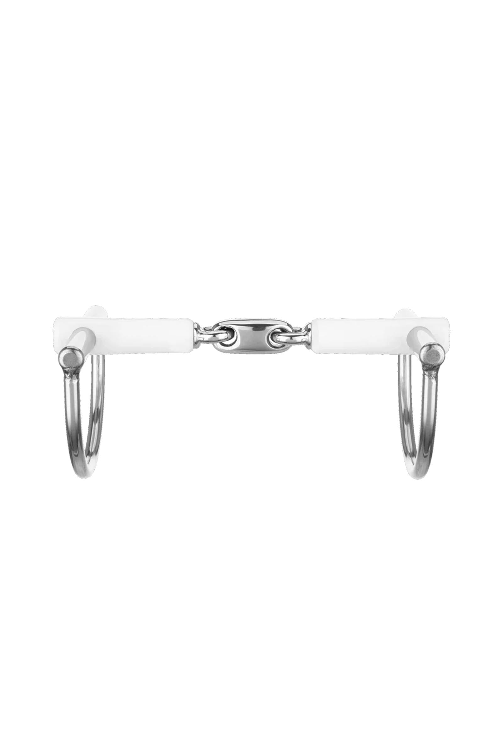 Sprenger Nathe Control D-Ring Snaffle Bit. Double Jt. 15mm, Thermoplastic Horse Bits