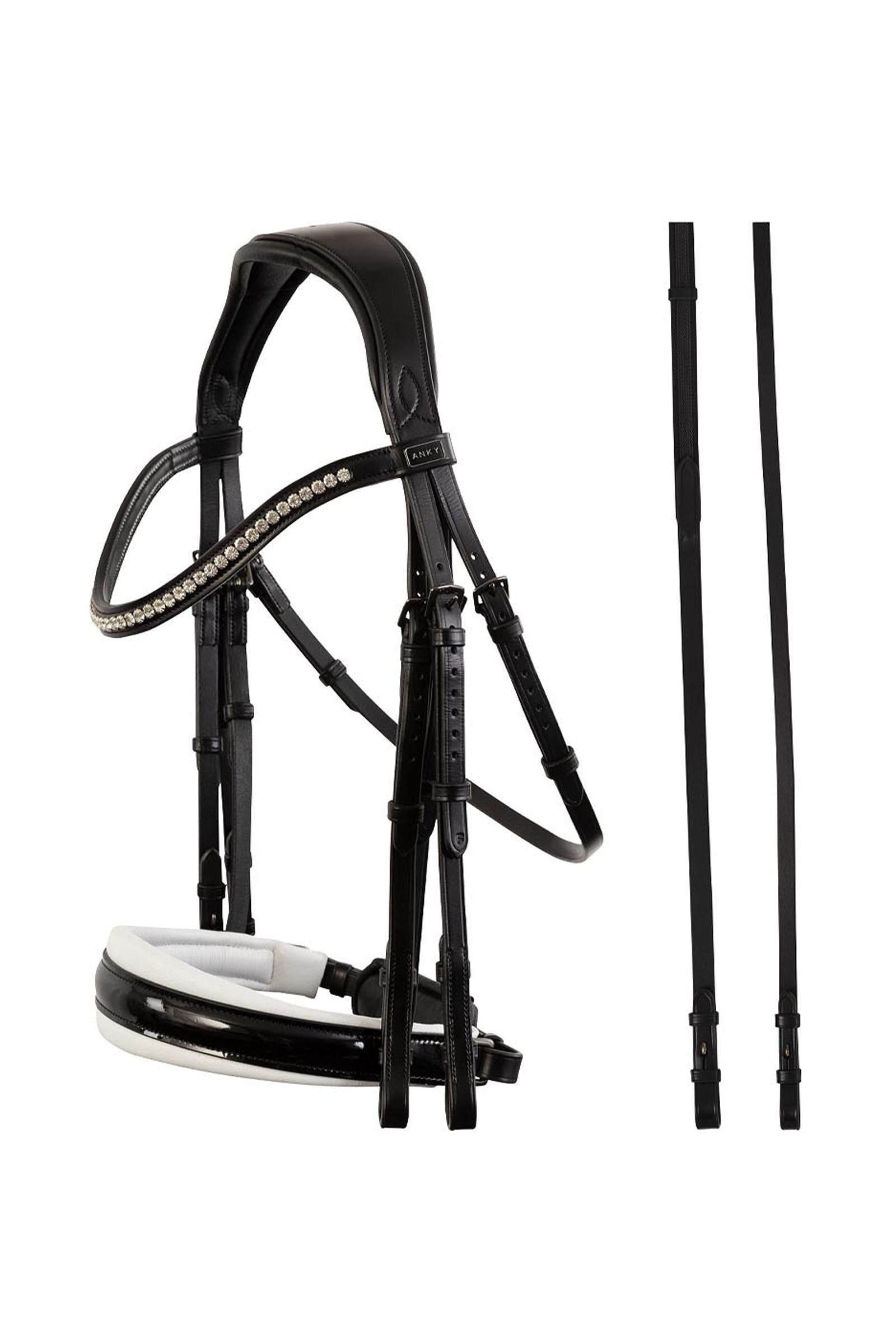 Anky ANKY Double Bridle, Extra Wide Headpiece Suitset & Ohjat