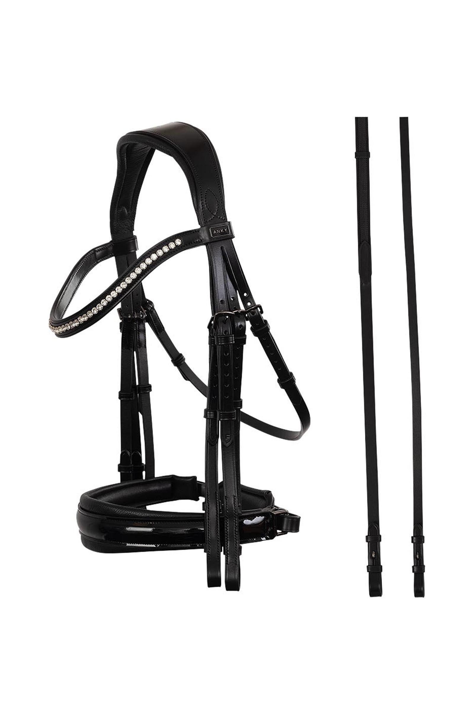 Anky ANKY Double Bridle, Extra Wide Headpiece Suitset & Ohjat