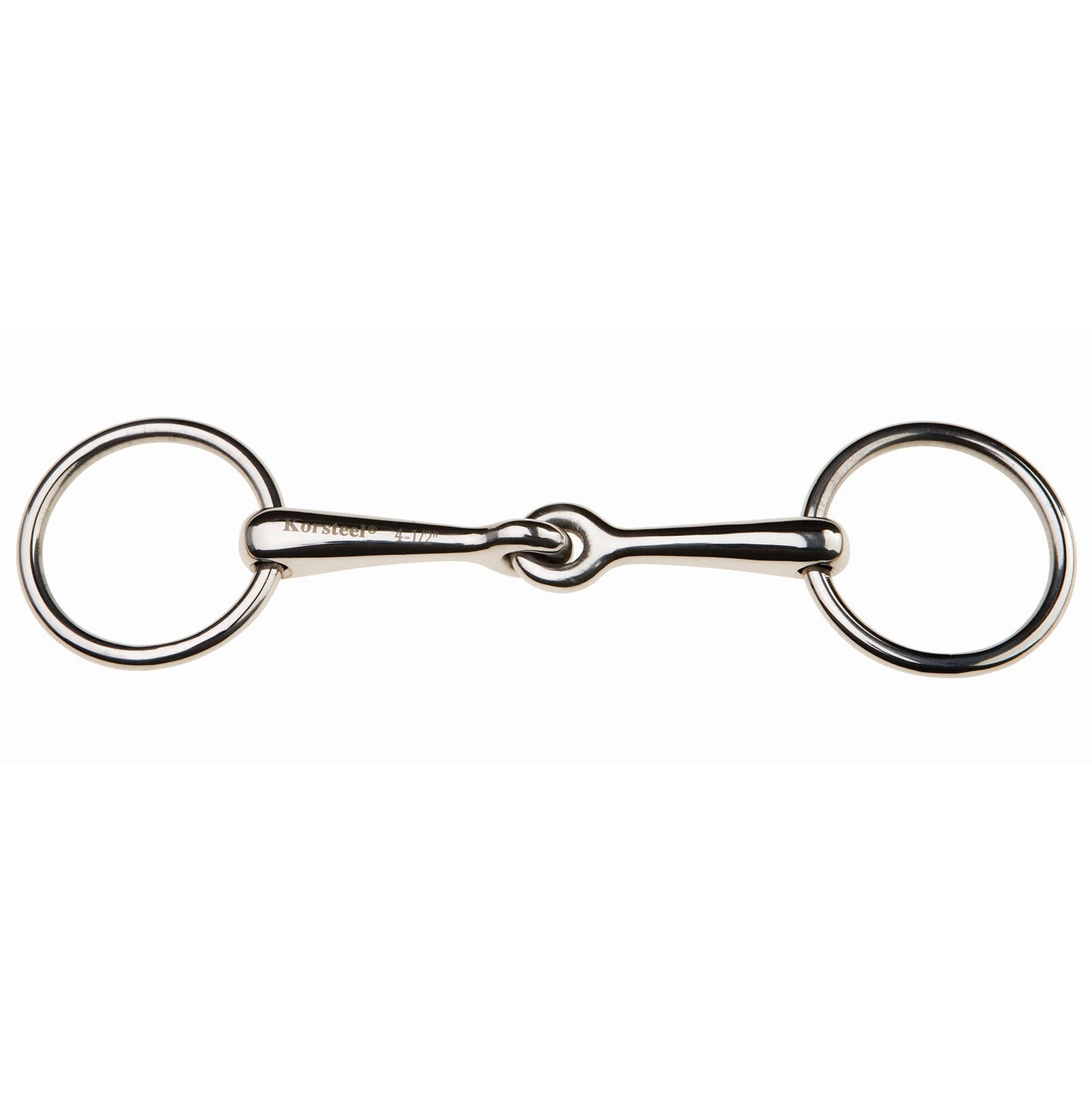 Korsteel Stainless Steel Weymouth Loose Ring Bradoon Snaffle Bit Kuolaimet