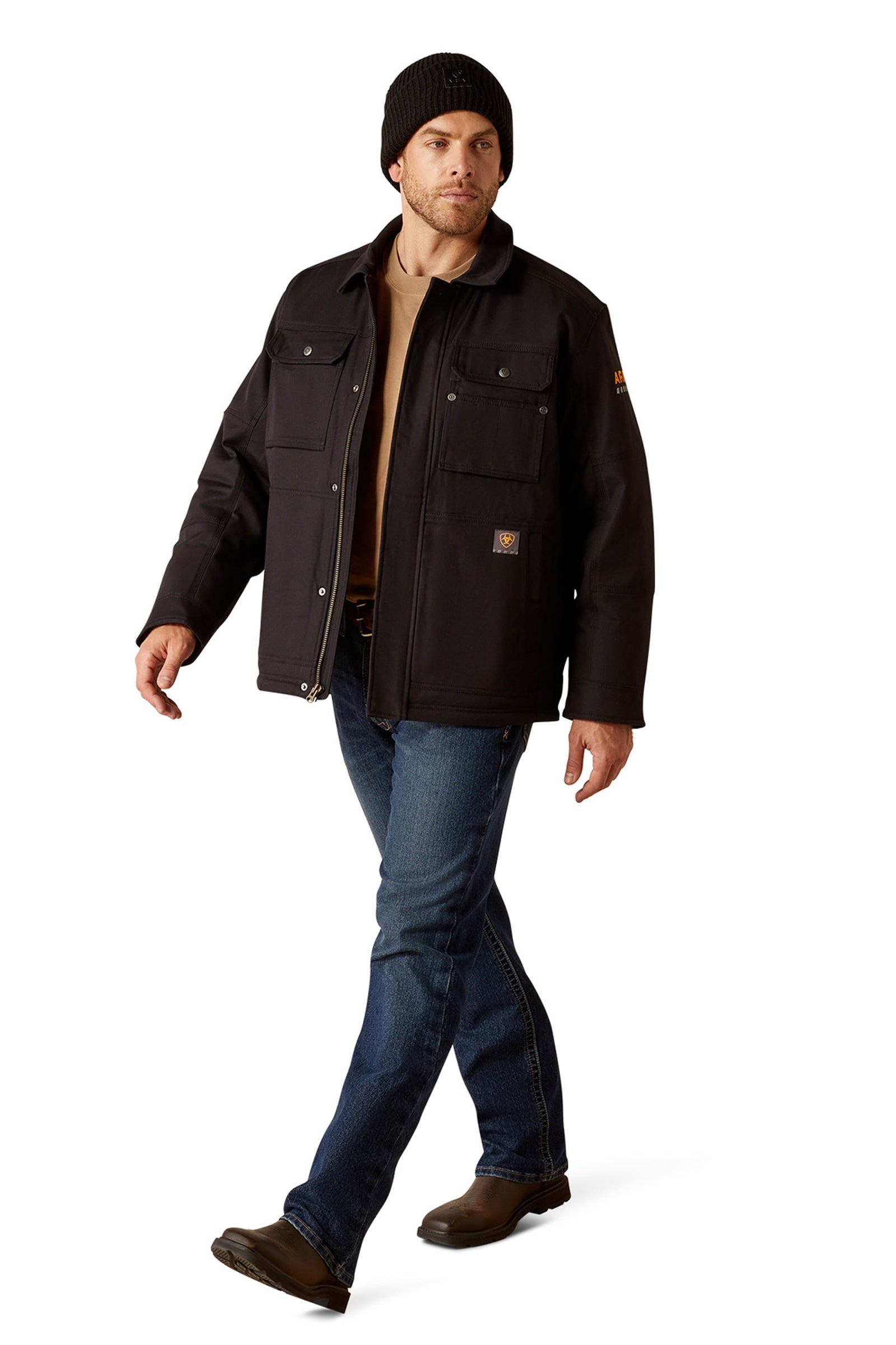 Ariat Rebar DuraCanvas Sherpa-Lined Coat Mens Riding Clothing