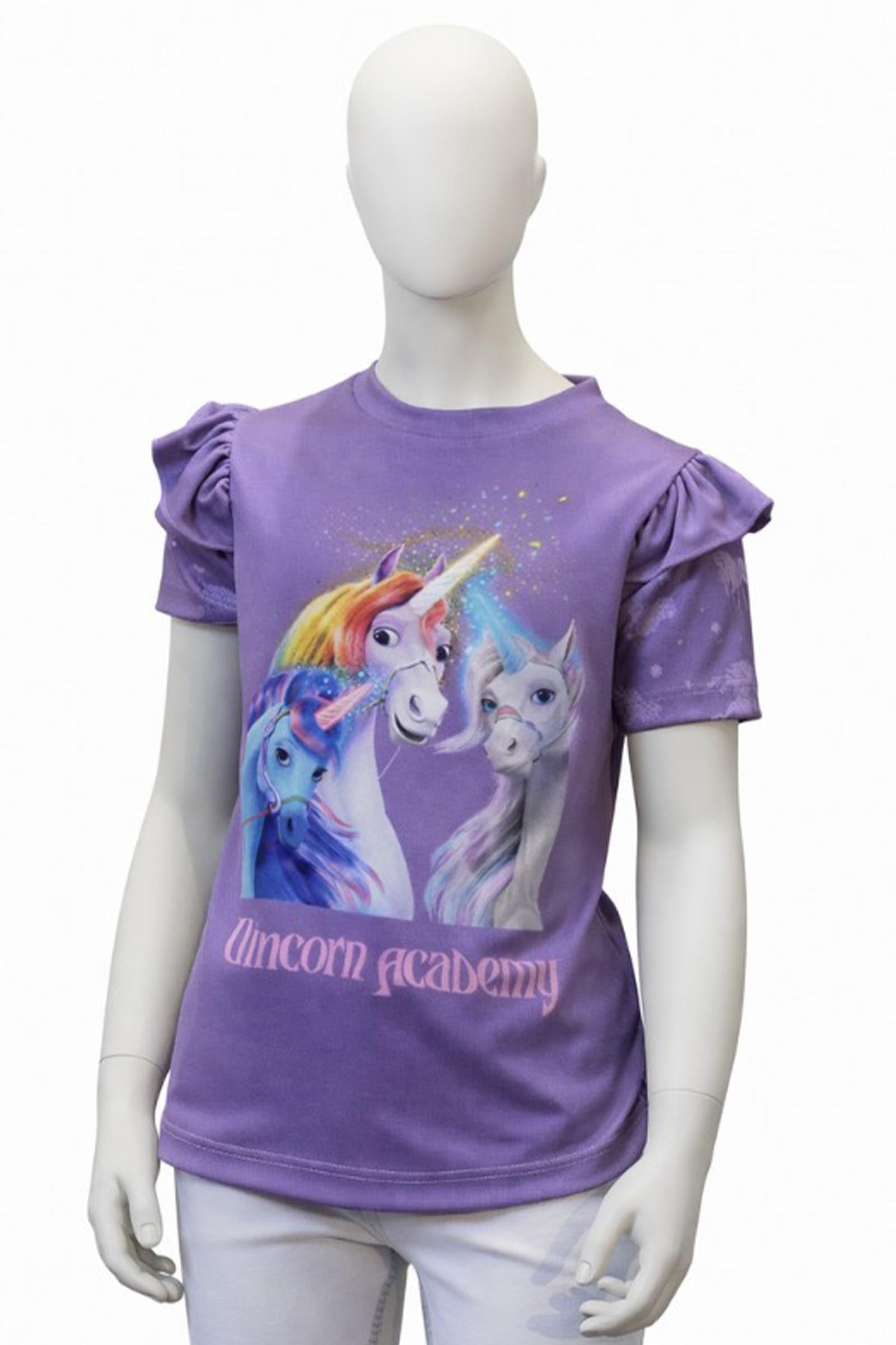 Kavalkade Unicorn Academy Wings lasten T-paita Lasten ratsastusvaatteet