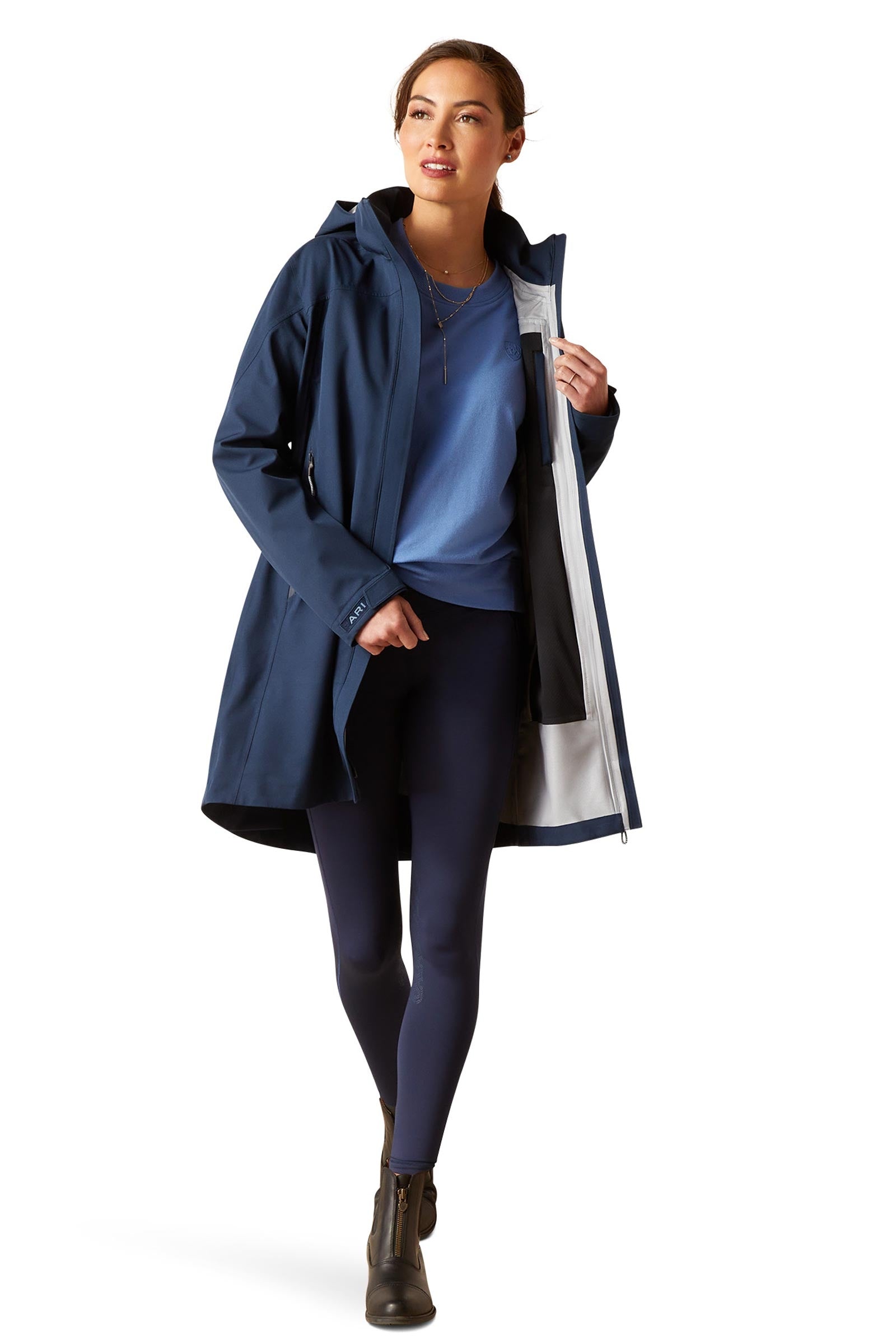 Ariat Coastal H2O naisten pitkä vedenpitävä takki Naisten ratsastusvaatteet