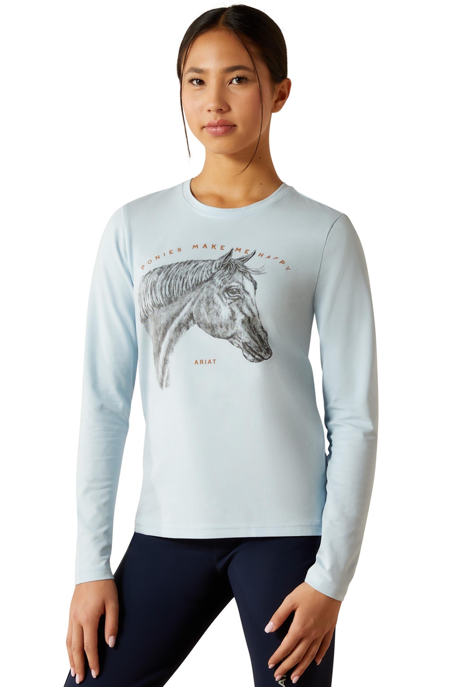 Ariat Happy lasten pitkähihainen paita Lasten ratsastusvaatteet
