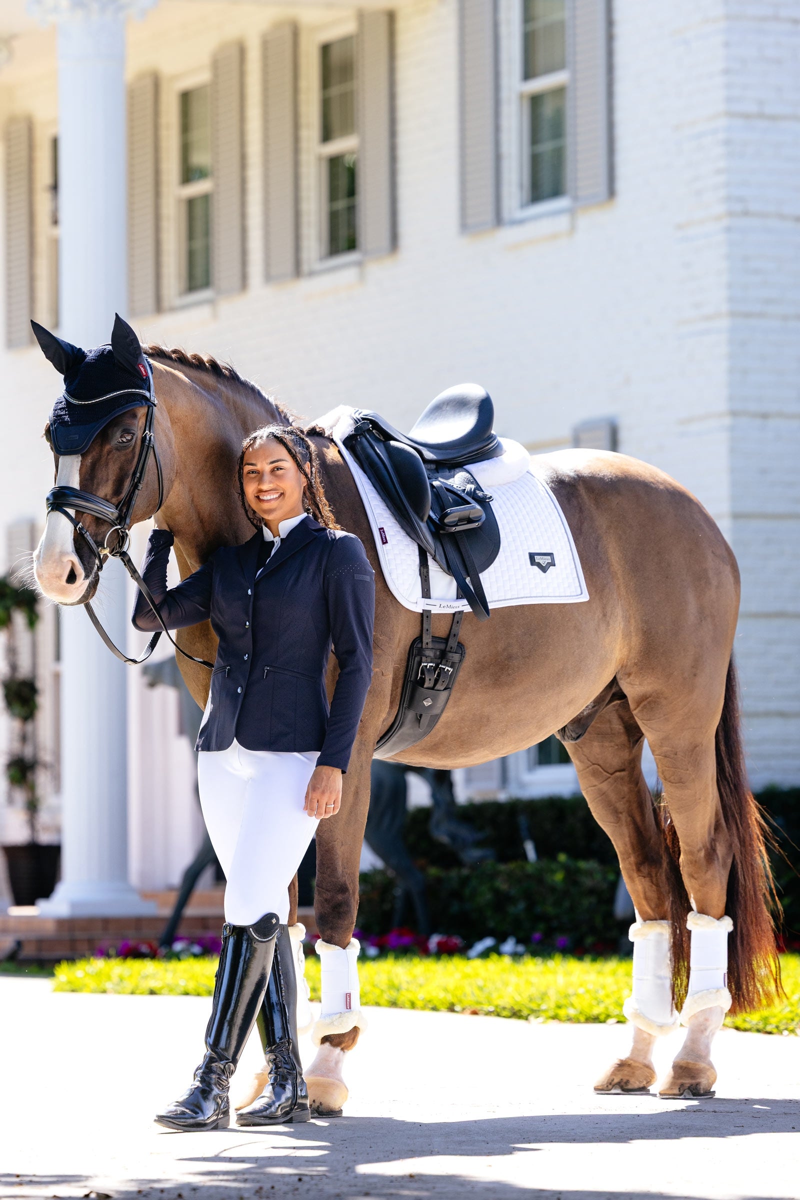 LeMieux Puissance Imitation Suede Dressage Saddle Pad Saddle Pads