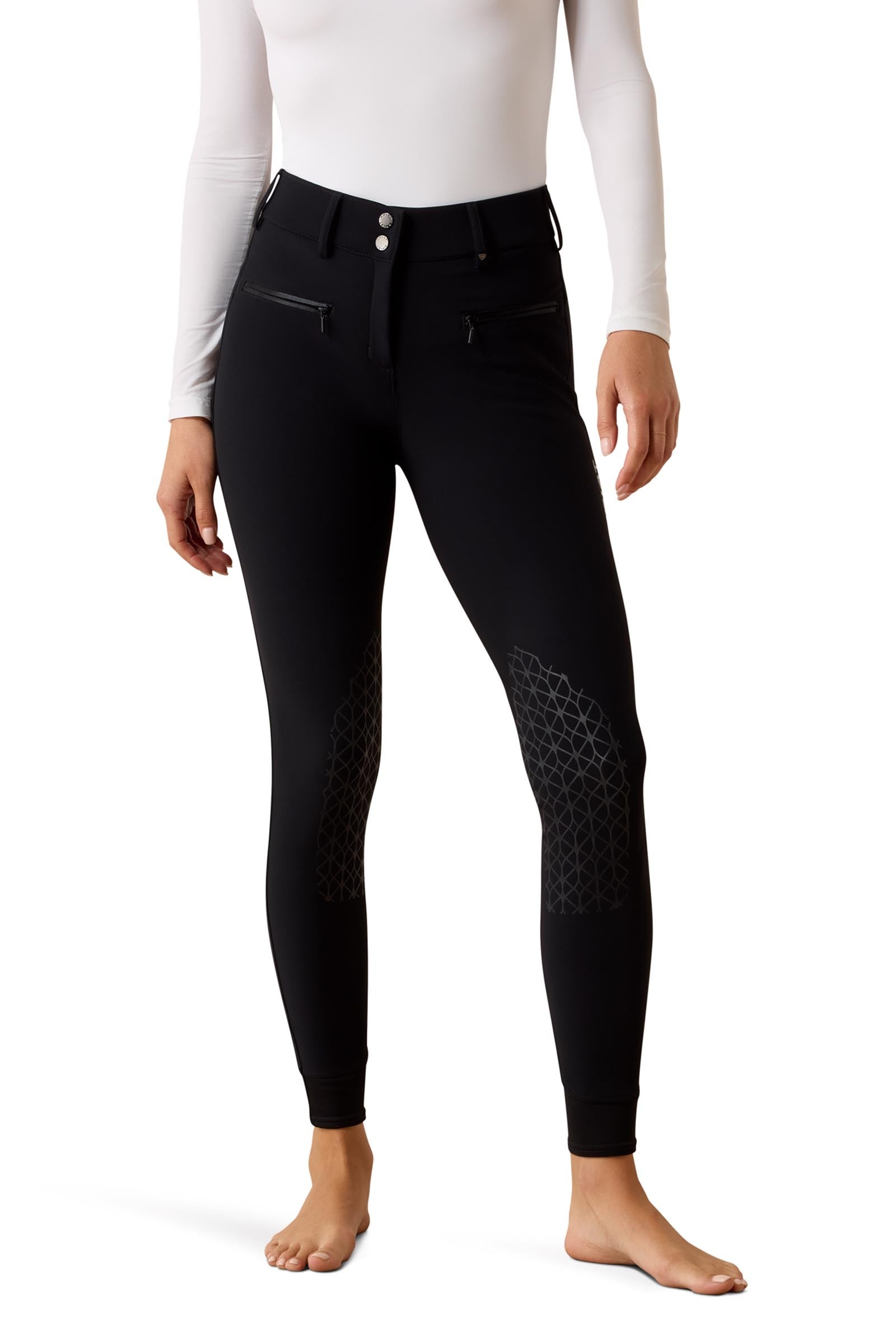 Ariat Womens Tri Factor Allure Knee Patch Breech Womens Breeches