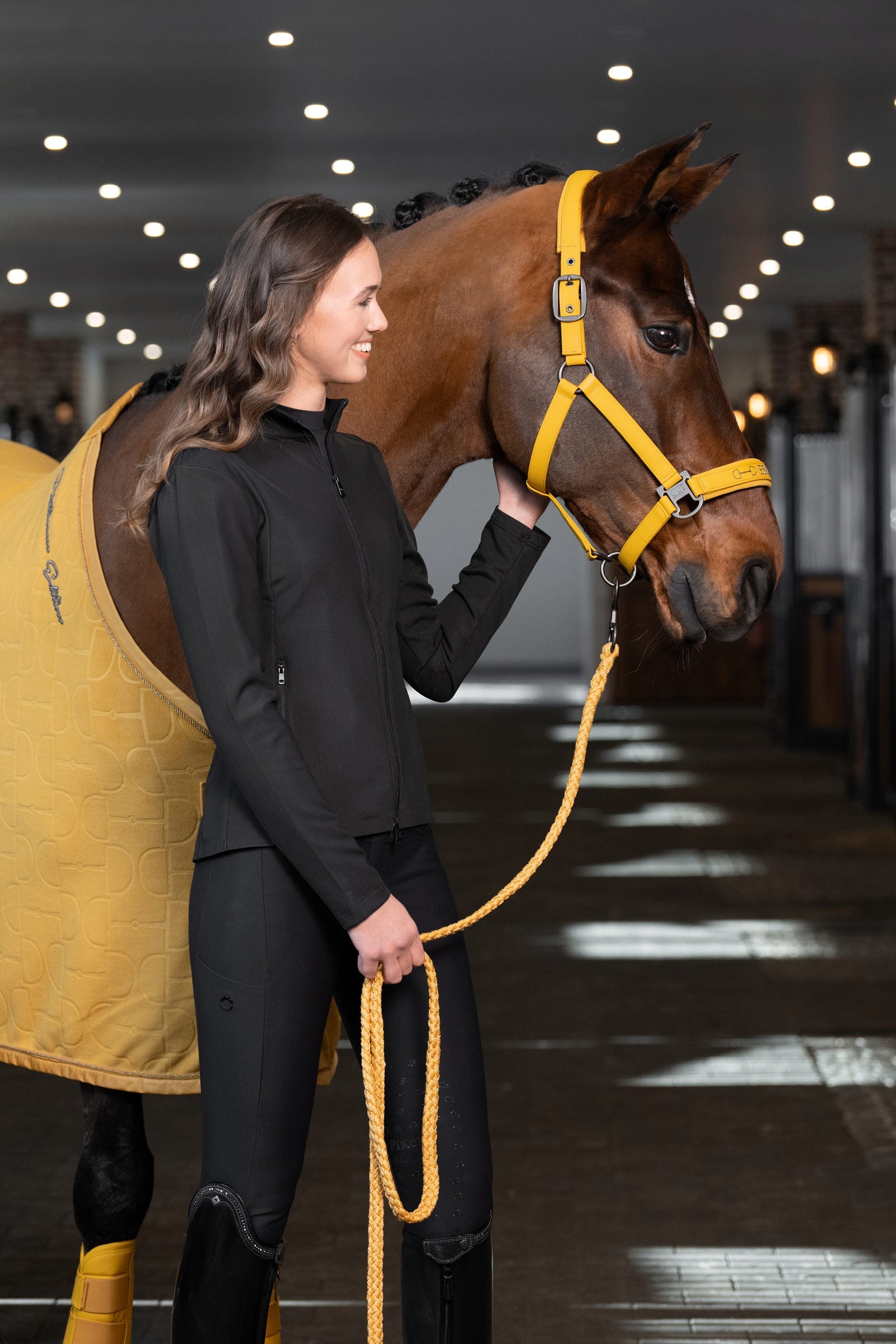 Eskadron Platinum 25 Faux Leather Double Pin Headcollar Halters & Leads