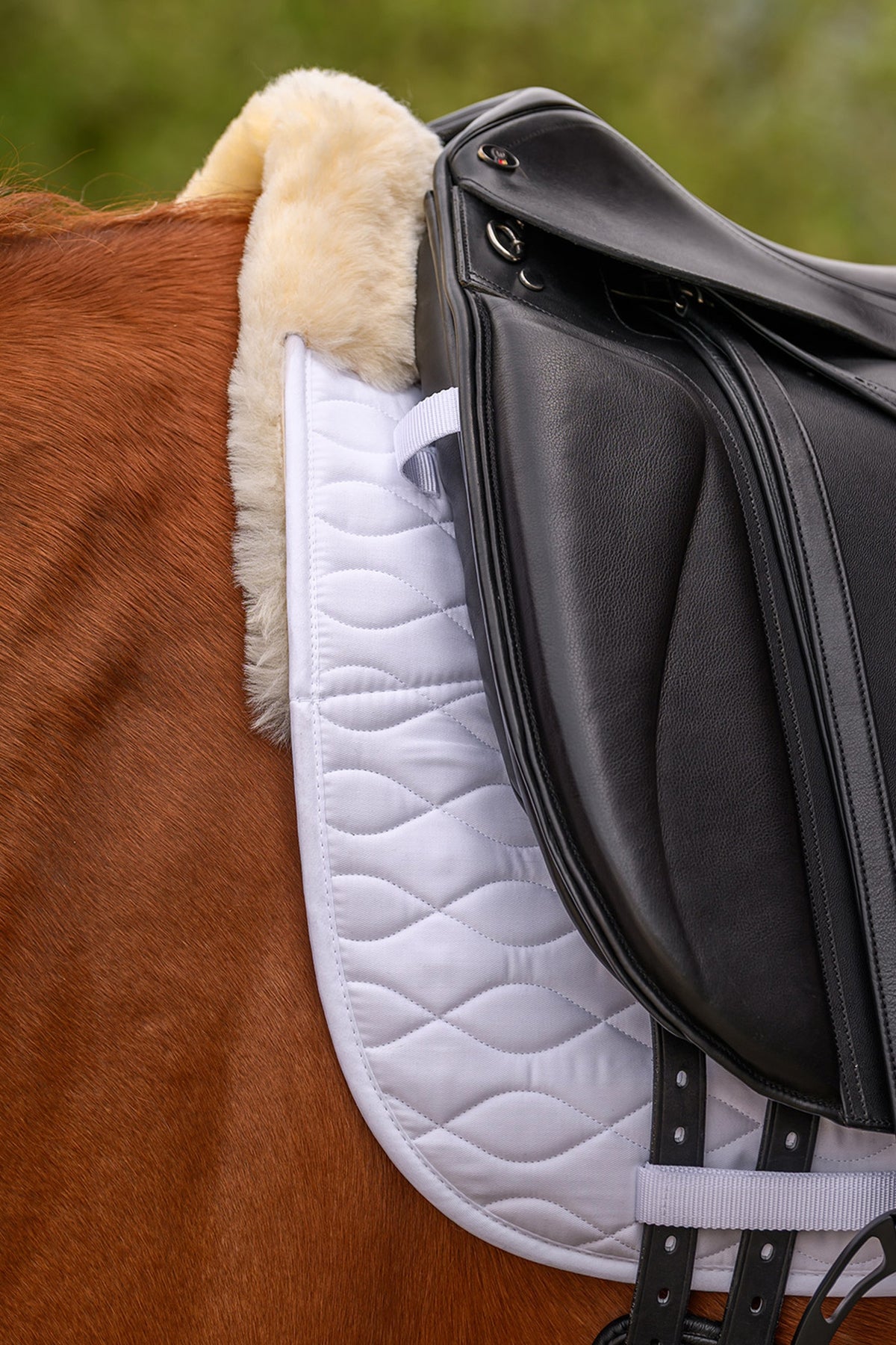 Waldhausen Milan Dressage Saddle Pad With Lambskin Saddle Pads