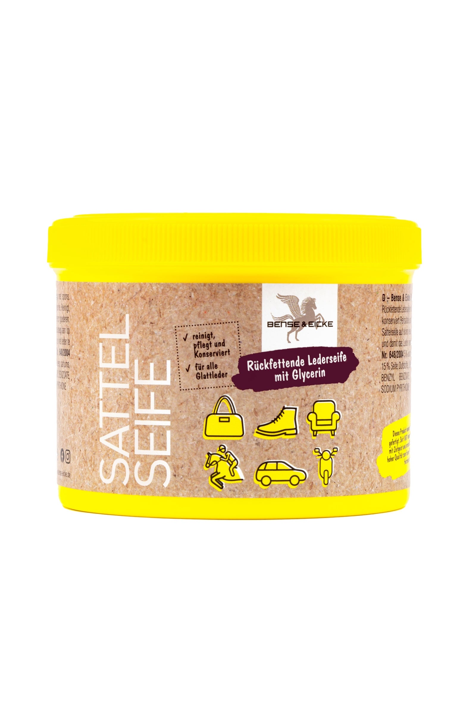 Bense & Eicke Satulasaippua sienellä, 500 ml Hoito