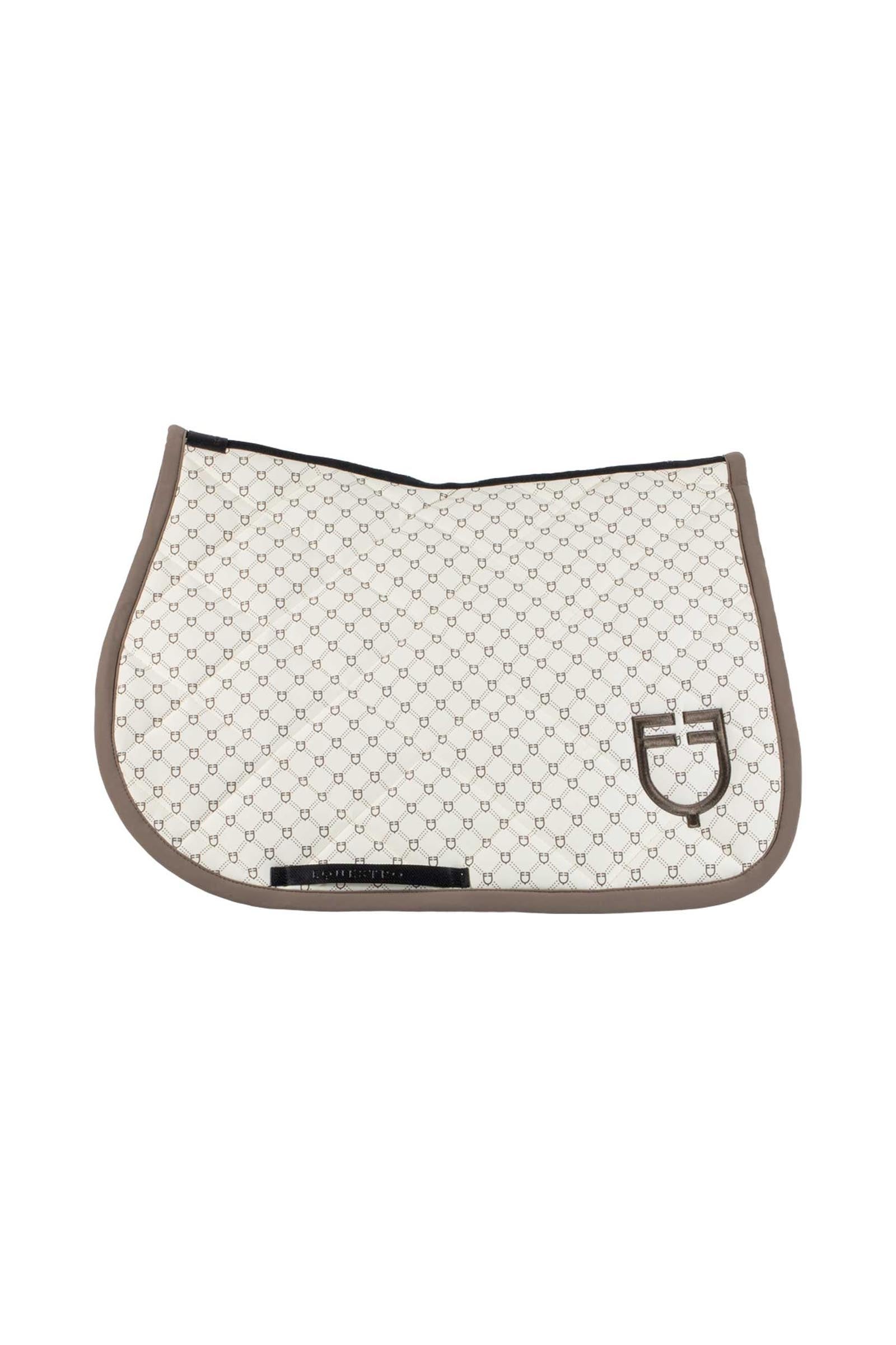 Equestro Jumping Saddle Pad With Monogram Print Saddle Pads