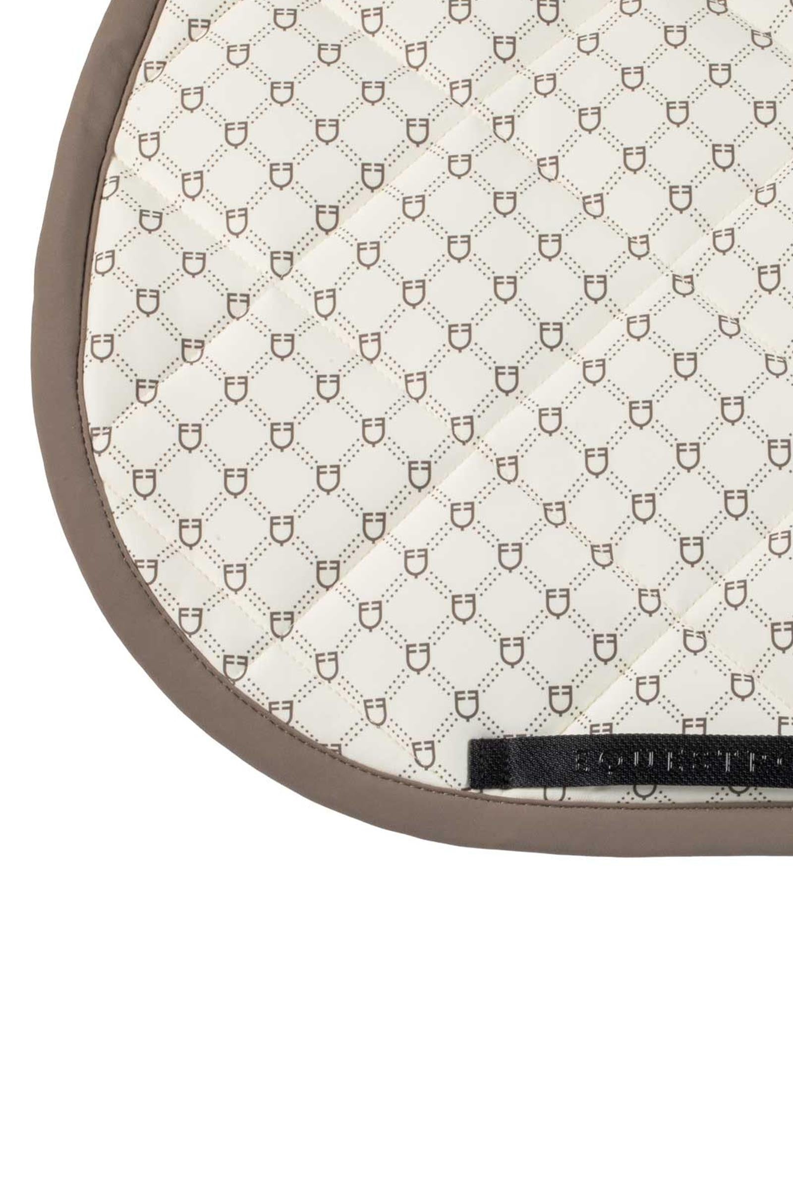 Equestro Jumping Saddle Pad With Monogram Print Saddle Pads
