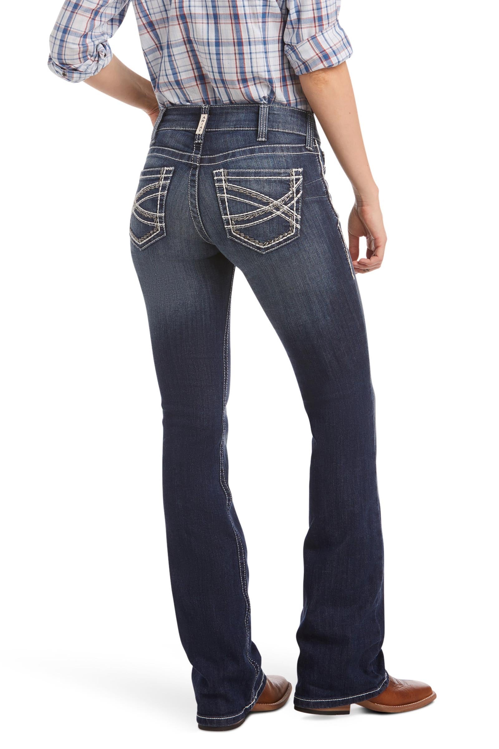 Ariat R.E.A.L. Mid Rise Stretch Entwined bootcut-farkut naisille Womens Breeches