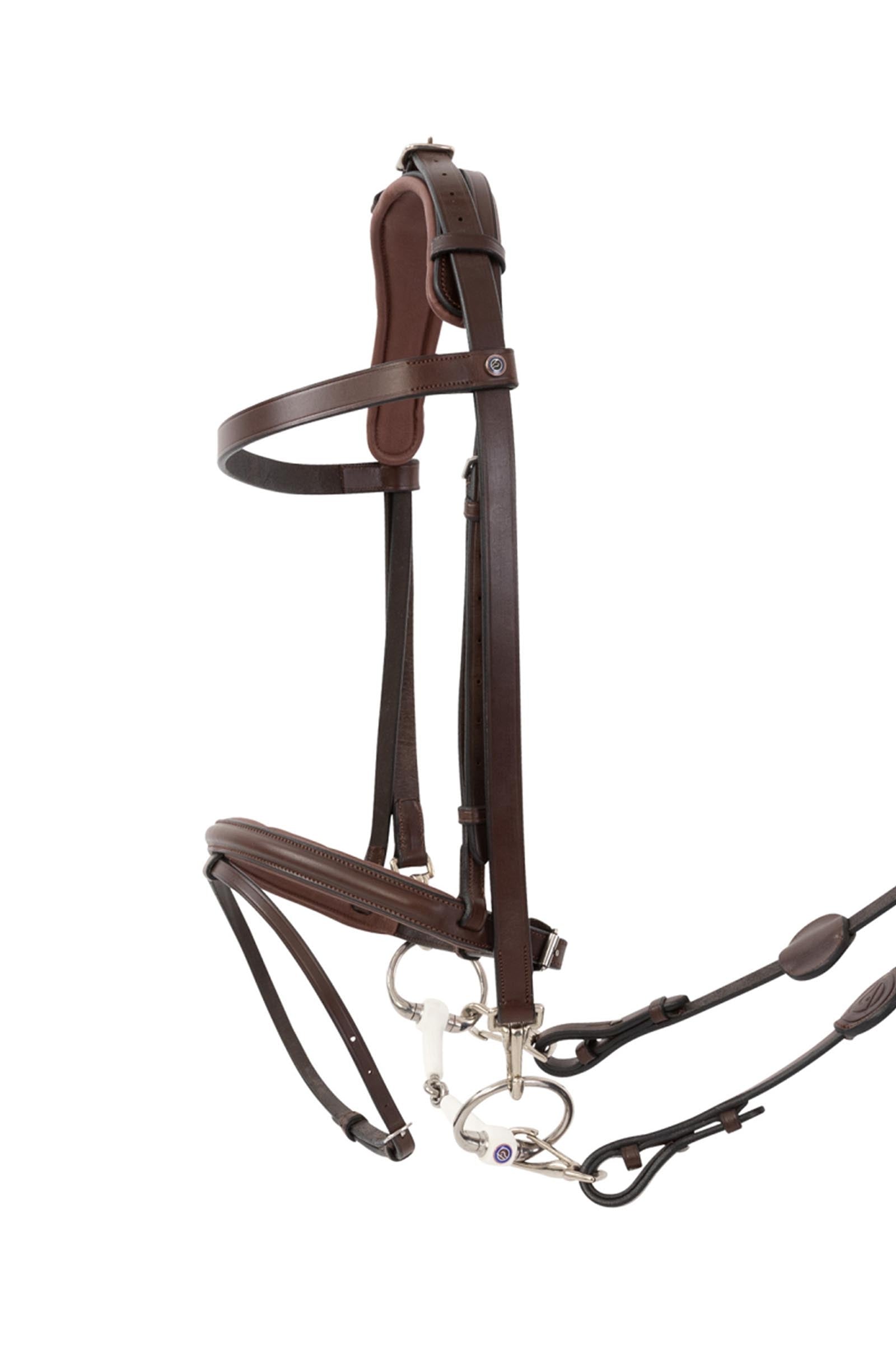 Trust Equestrian Hamburg Training Bridle W Padding & Rubber Reins Suitset & Ohjat