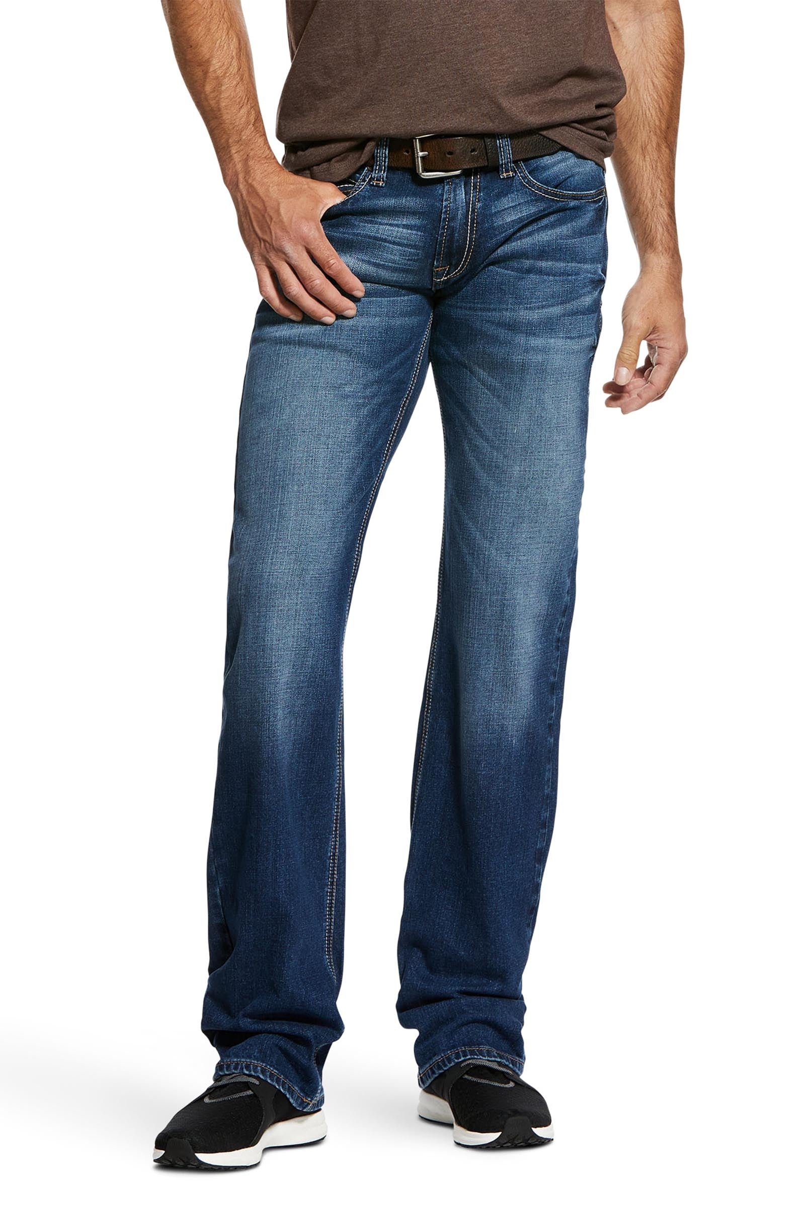 Ariat Nassau M7 Rocker miesten suoralahkeiset farkut Miesten ratsastusvaatteet