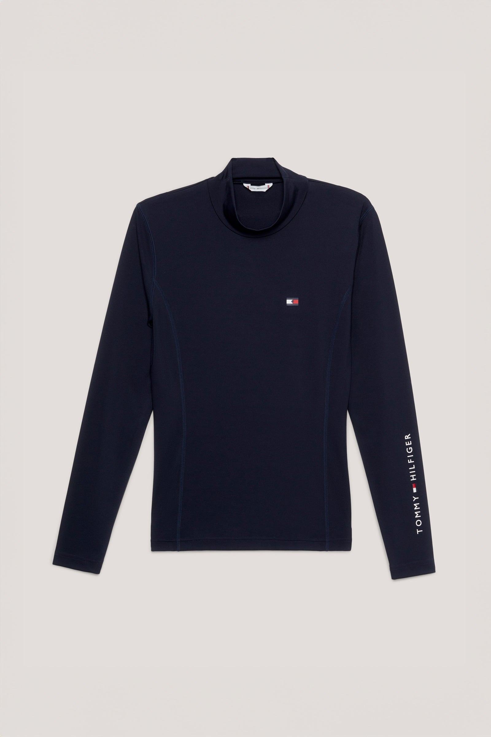 Tommy Hilfiger Equestrian pitkähihainen paita, jossa korkea kaulus naisille Naisten ratsastusvaatteet
