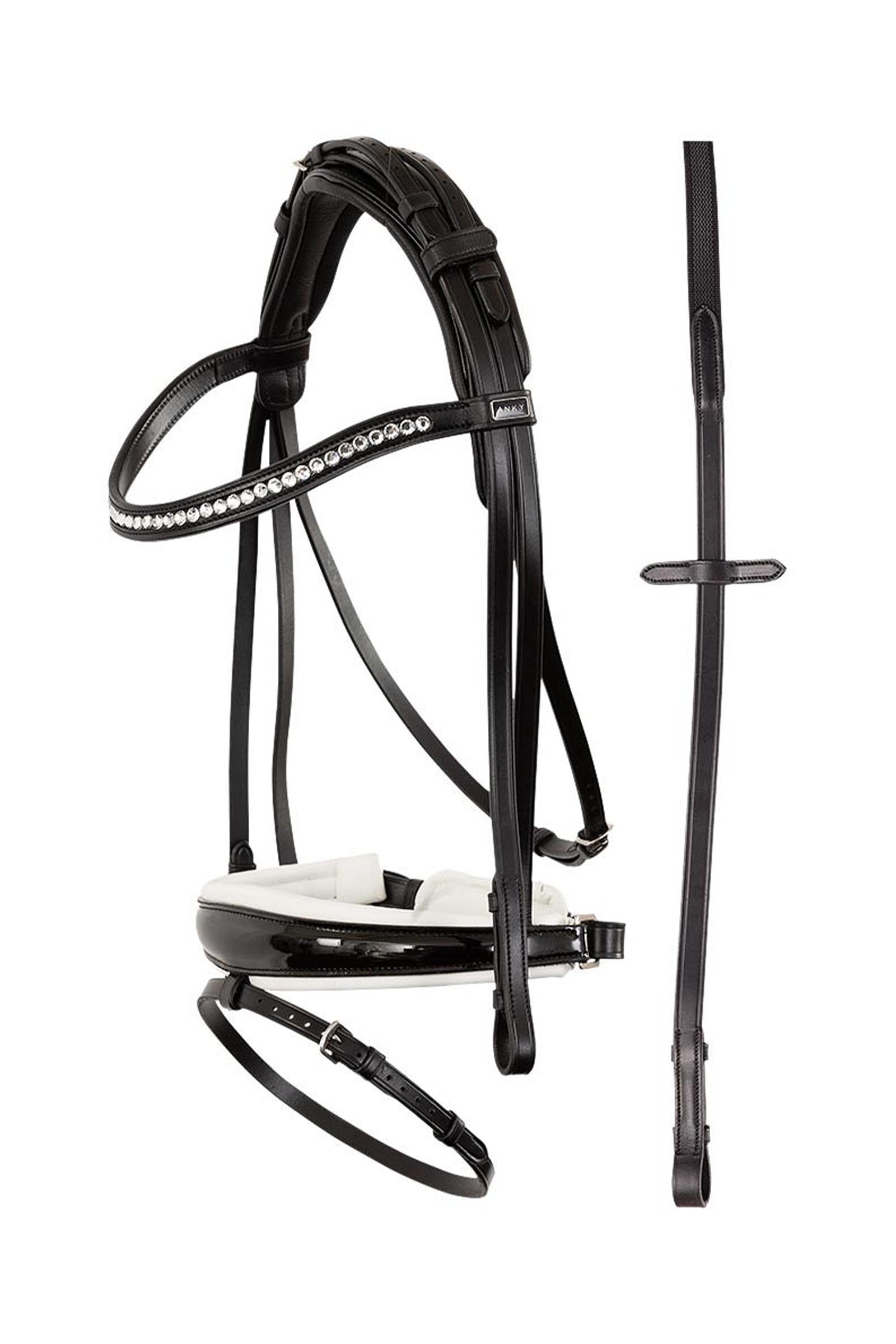 Anky ANKY Anatomic Bridle With Crown Buckle & Reins Suitset & Ohjat